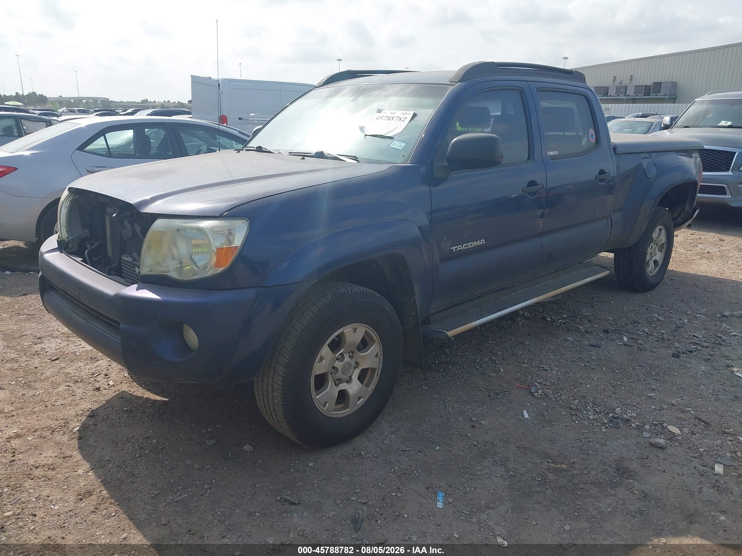 2007 Toyota Tacoma Prerunner V6 Blue vin: 3TMKU72N67M011302