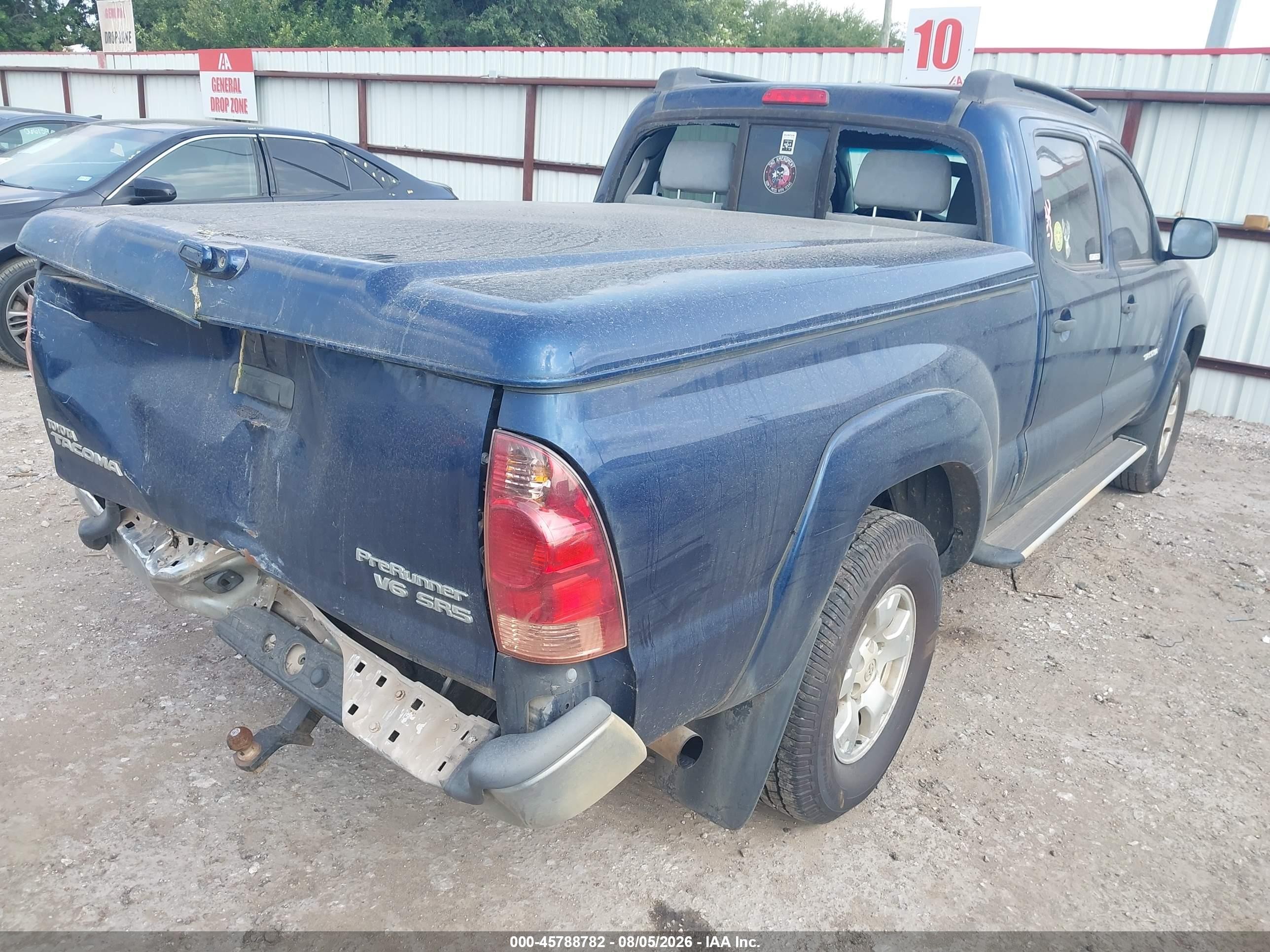2007 Toyota Tacoma Prerunner V6 Blue vin: 3TMKU72N67M011302