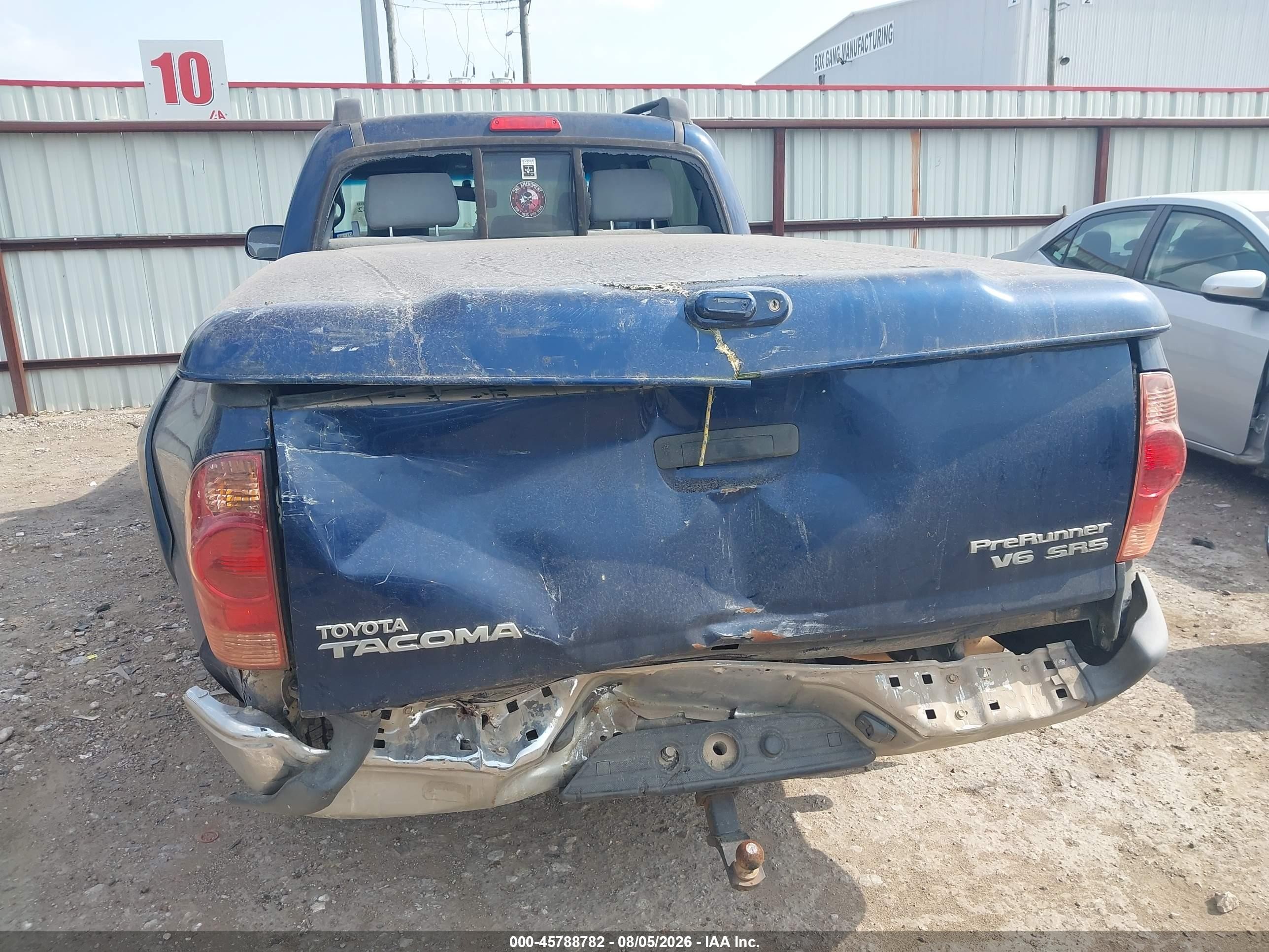 2007 Toyota Tacoma Prerunner V6 Blue vin: 3TMKU72N67M011302