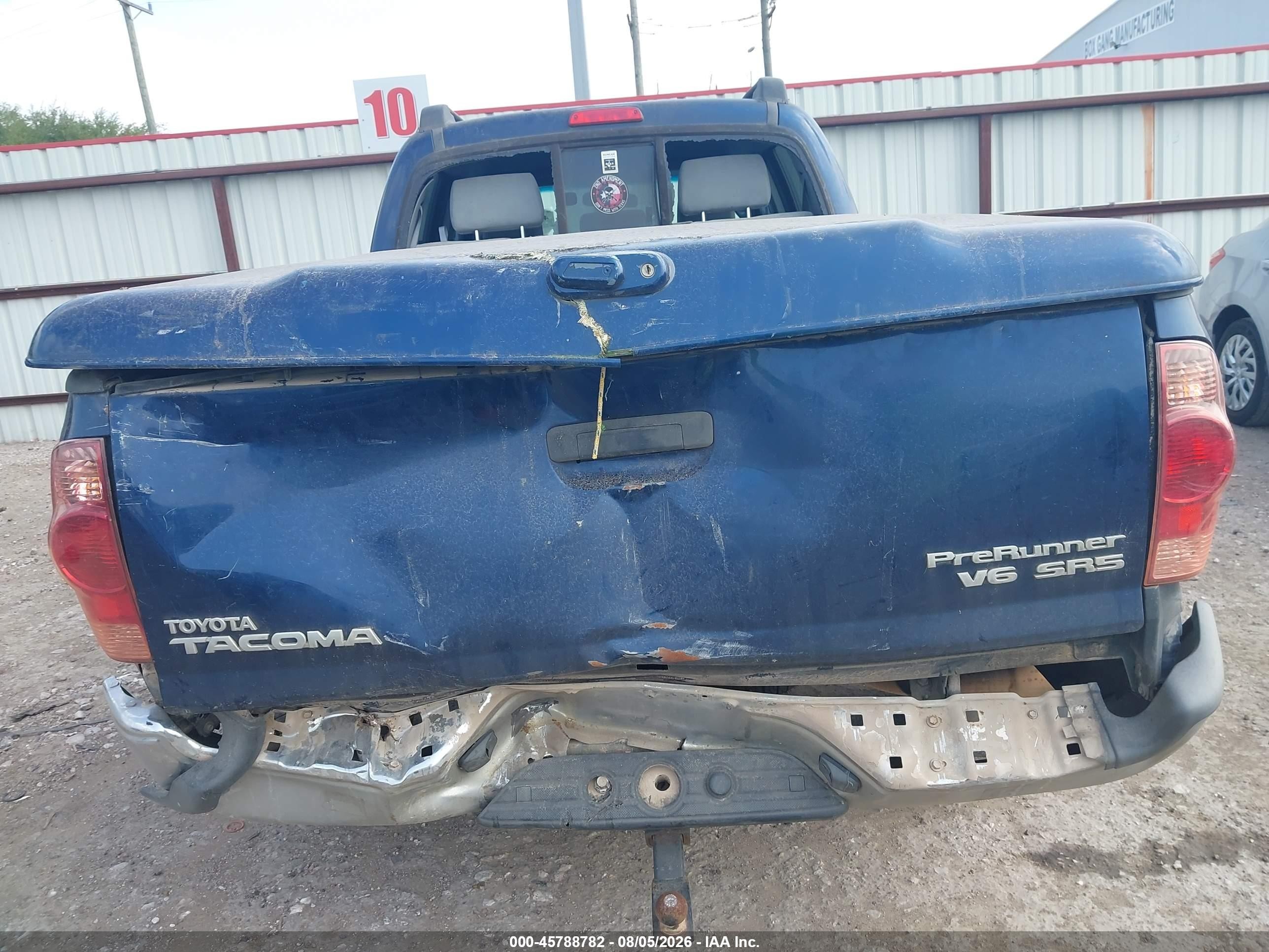 2007 Toyota Tacoma Prerunner V6 Blue vin: 3TMKU72N67M011302