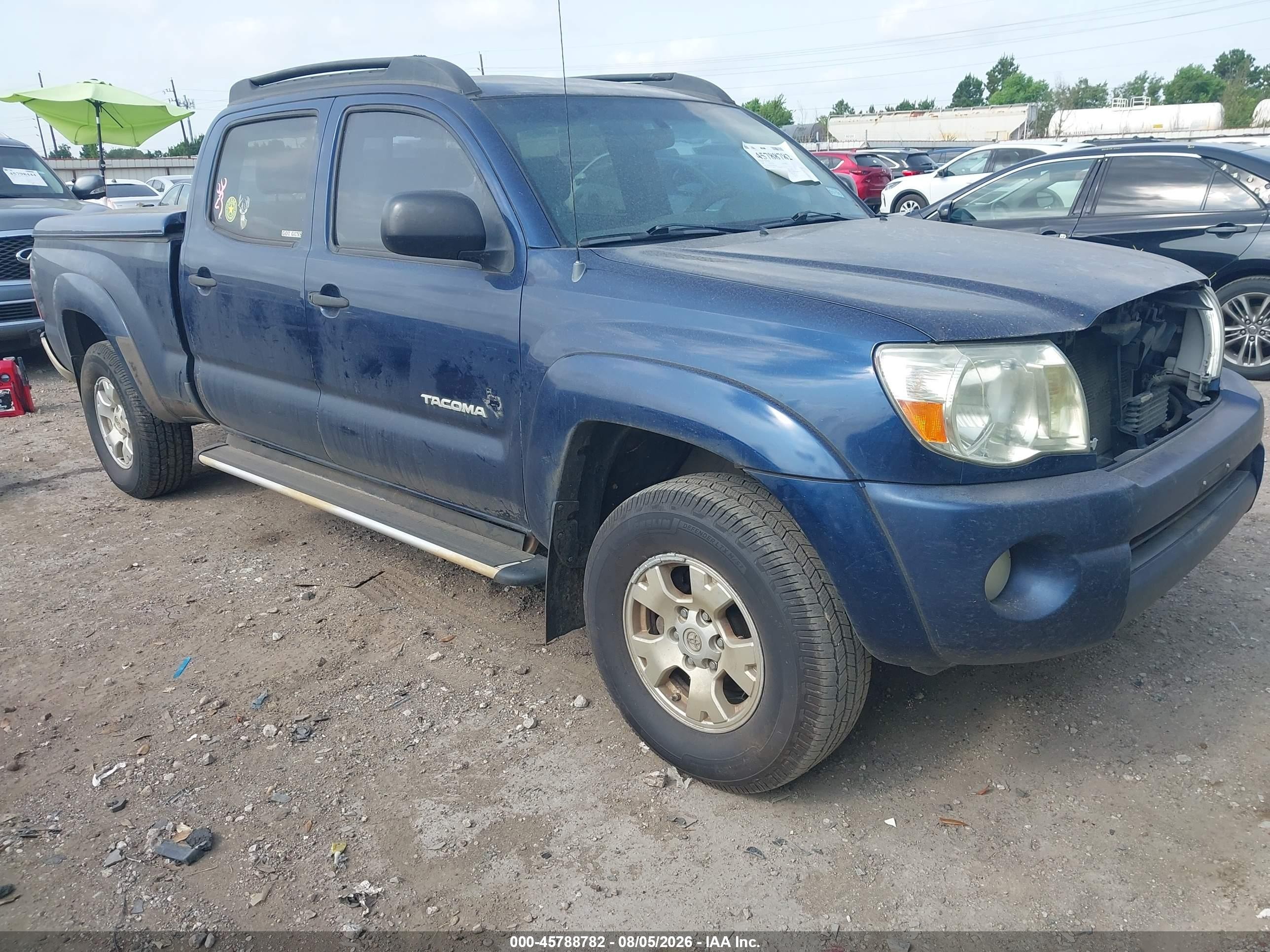 2007 Toyota Tacoma Prerunner V6 Blue vin: 3TMKU72N67M011302