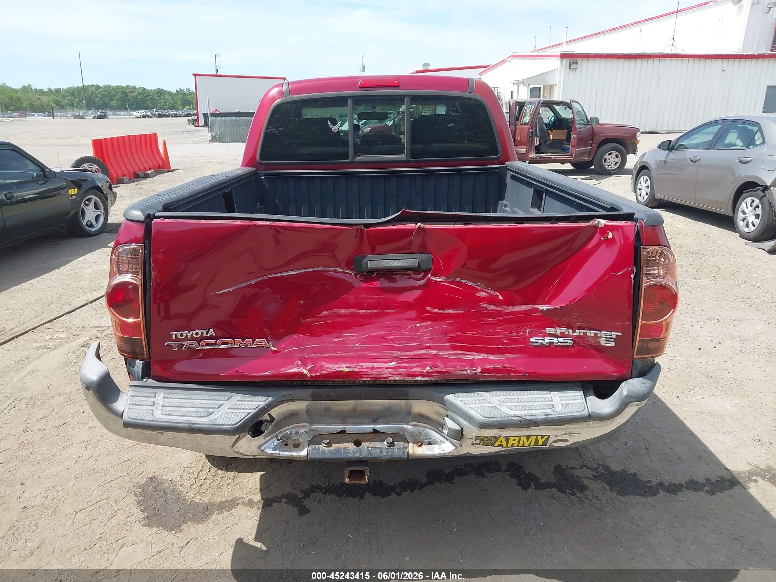 2008 Toyota Tacoma Prerunner V6 Красный vin: 3TMKU72N68M014511