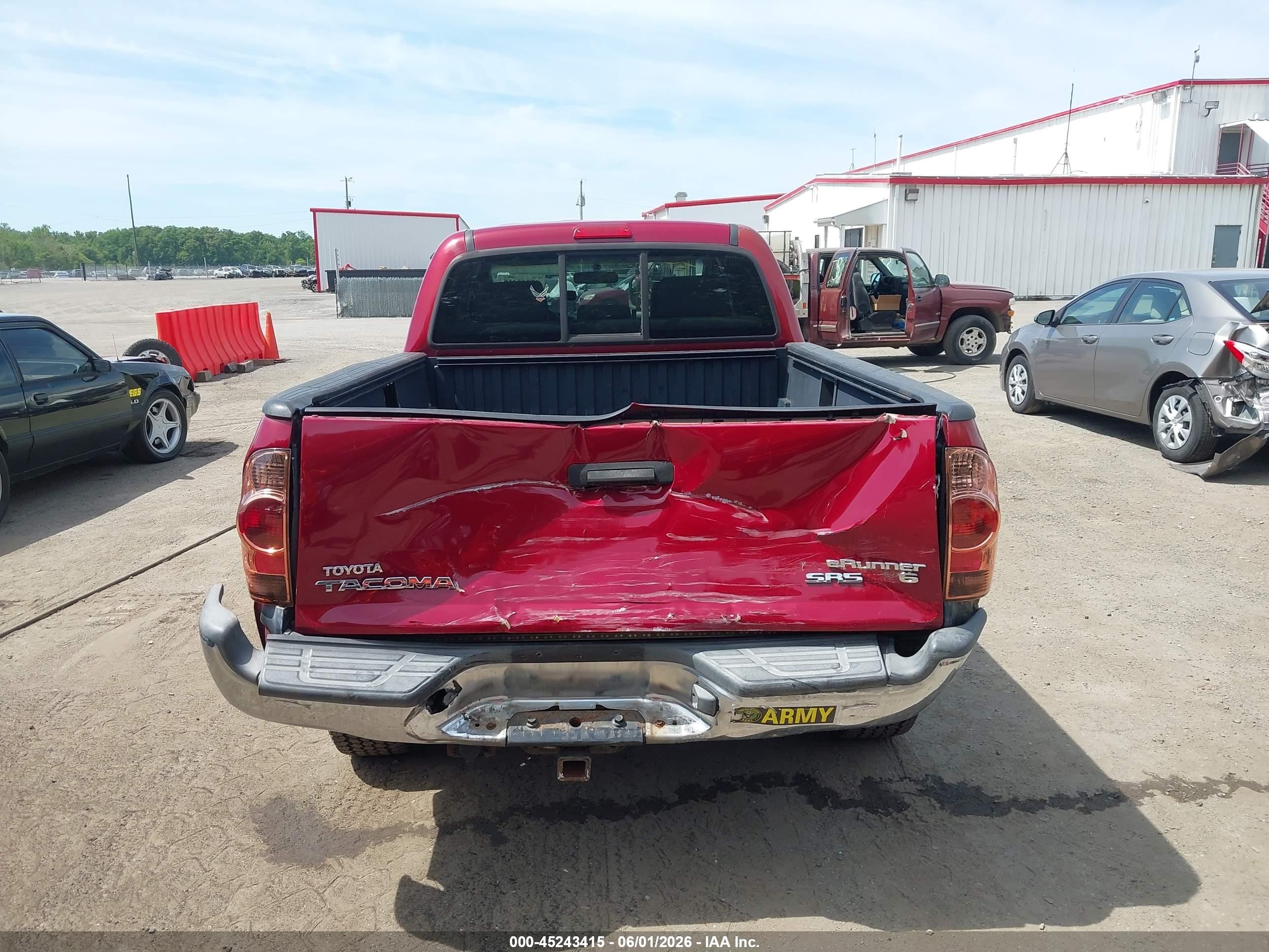 2008 Toyota Tacoma Prerunner V6 Красный vin: 3TMKU72N68M014511