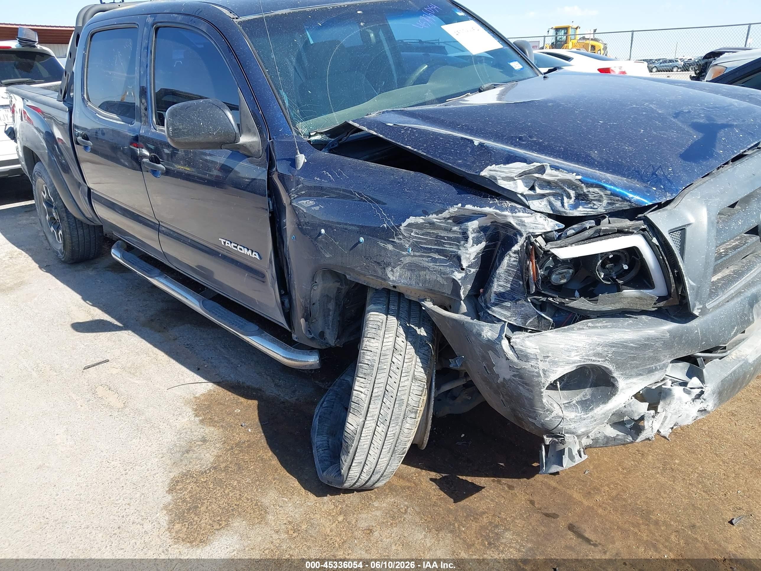 2008 Toyota Tacoma Prerunner V6 Blue vin: 3TMKU72N68M017263