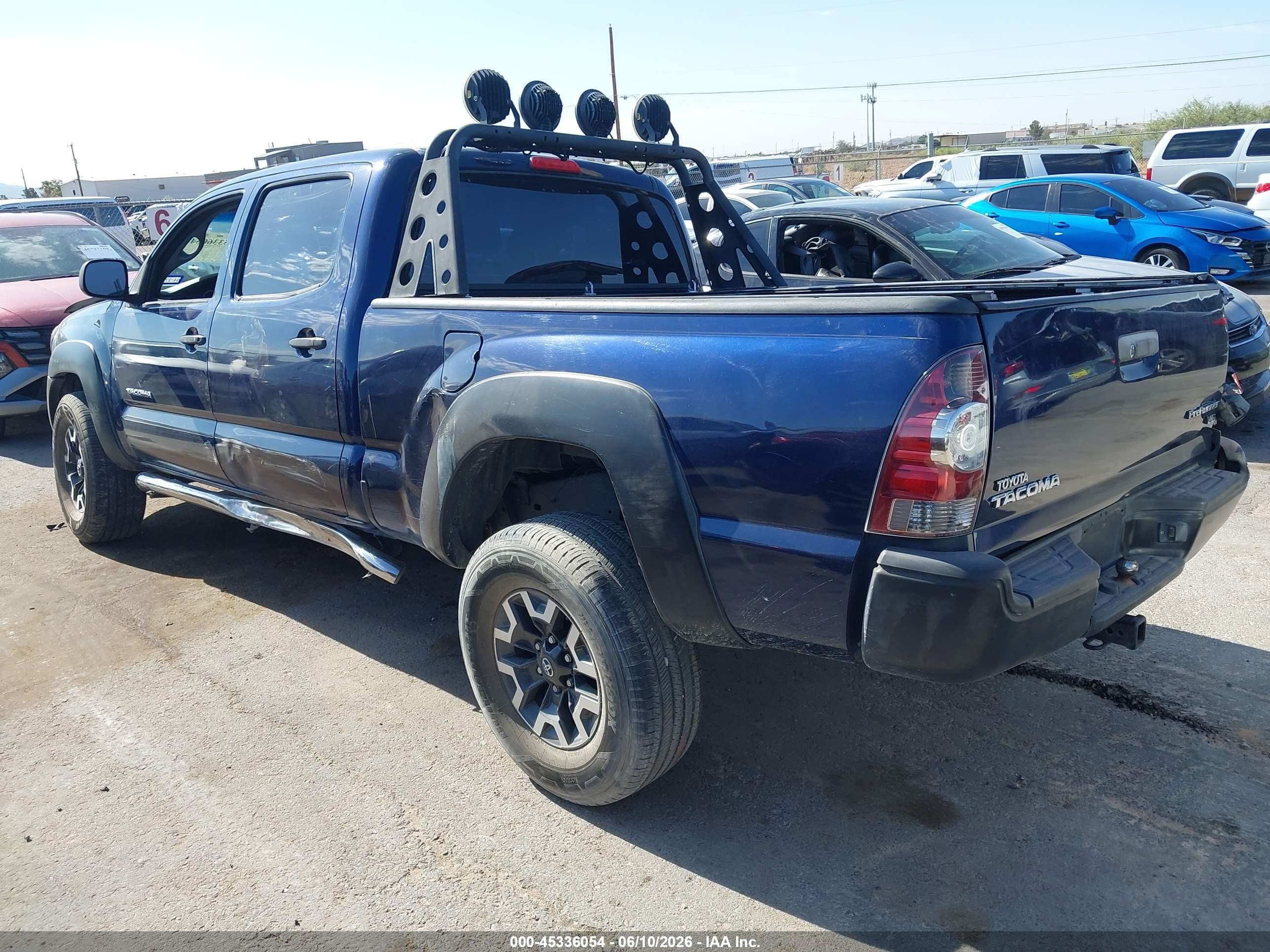 2008 Toyota Tacoma Prerunner V6 Blue vin: 3TMKU72N68M017263