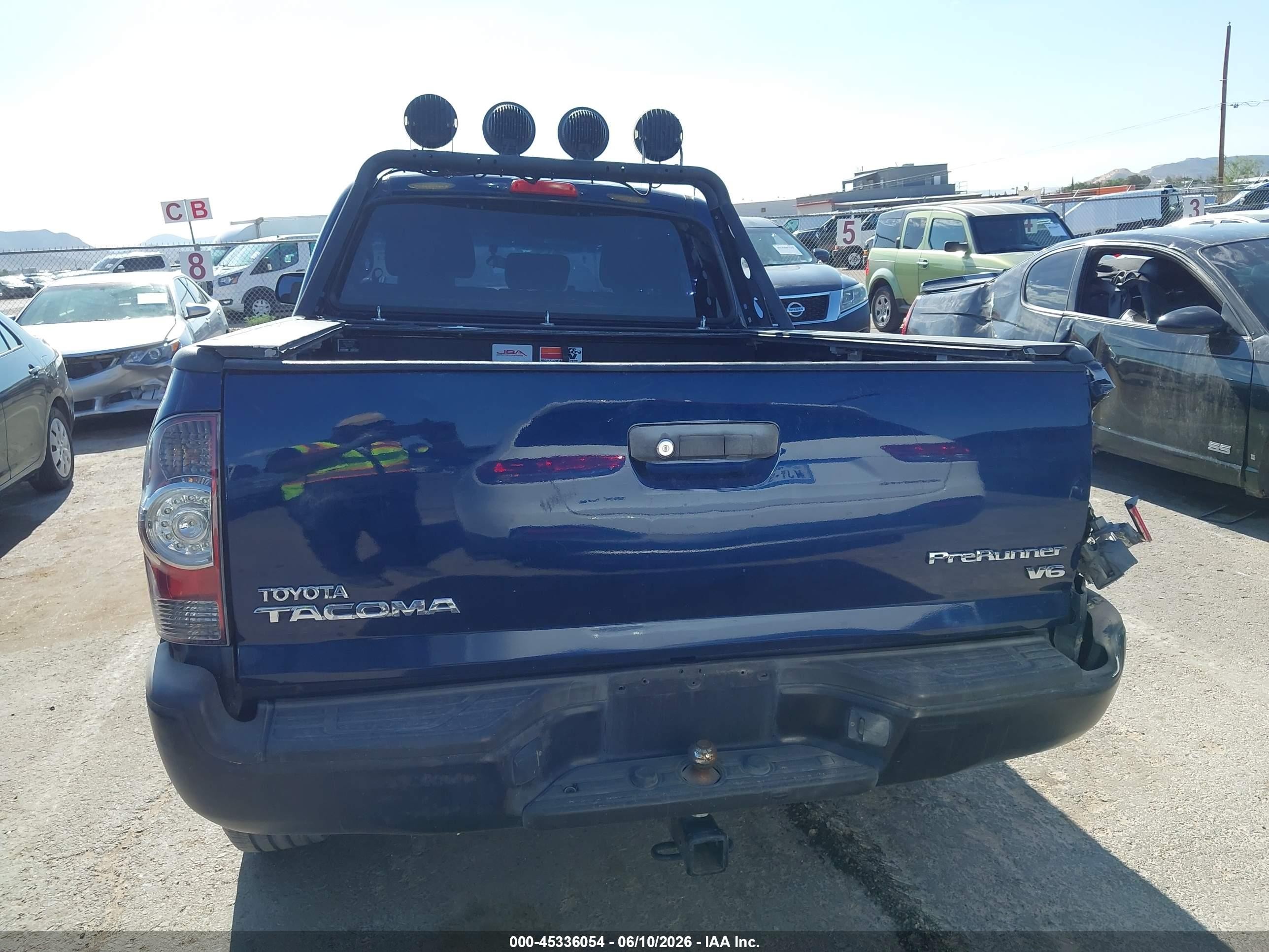 2008 Toyota Tacoma Prerunner V6 Blue vin: 3TMKU72N68M017263