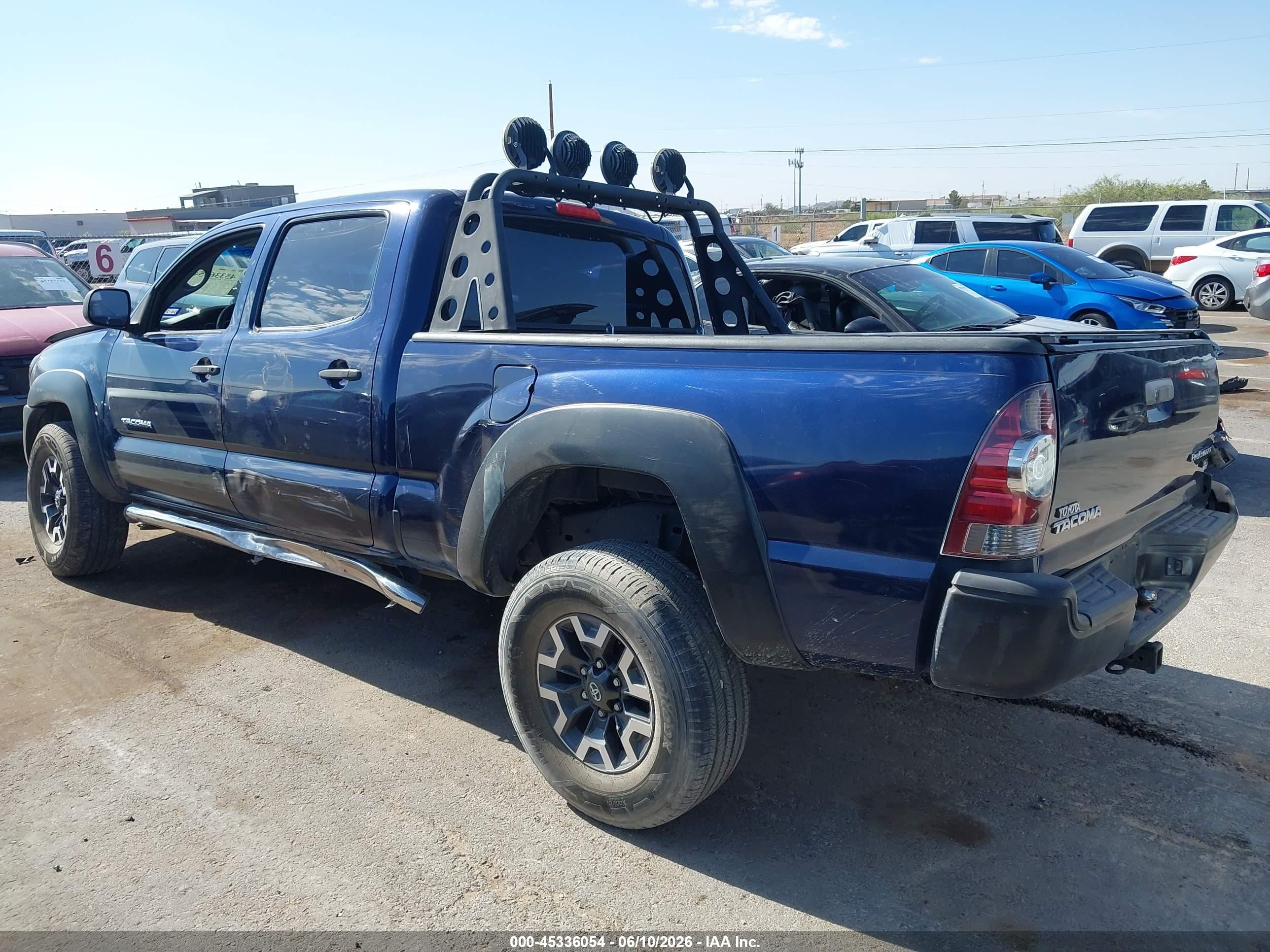 2008 Toyota Tacoma Prerunner V6 Blue vin: 3TMKU72N68M017263