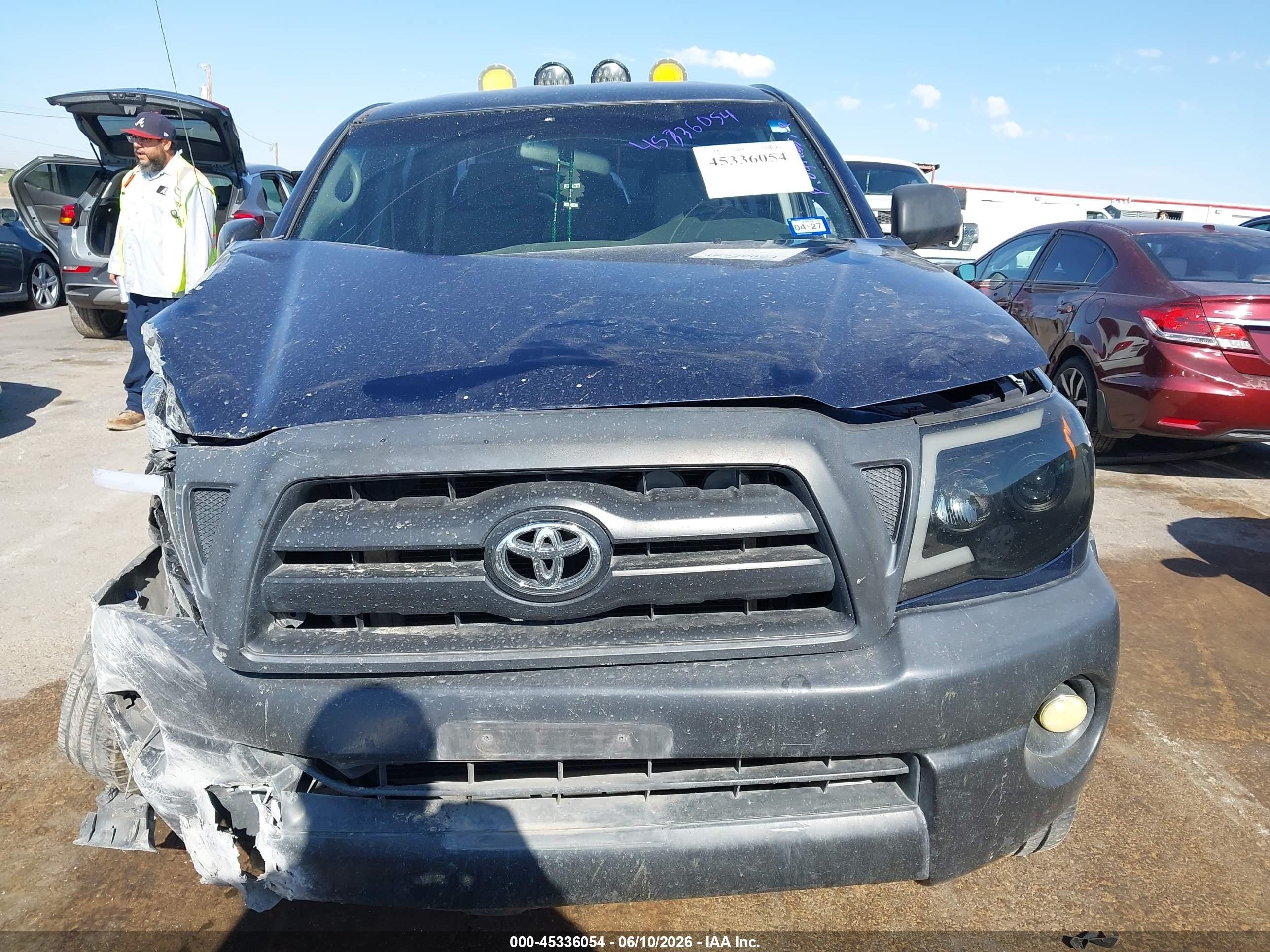 2008 Toyota Tacoma Prerunner V6 Blue vin: 3TMKU72N68M017263