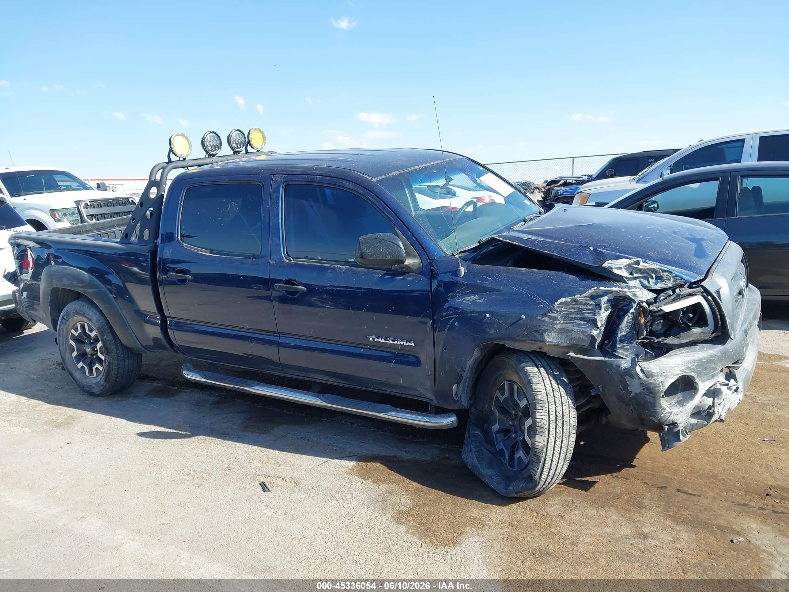 2008 Toyota Tacoma Prerunner V6 Blue vin: 3TMKU72N68M017263