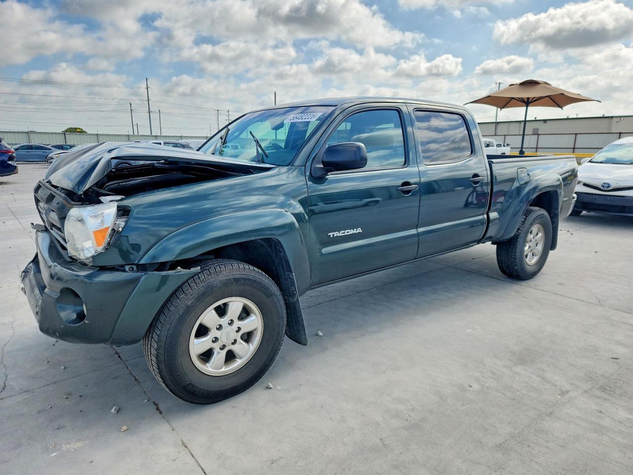 2009 Toyota Tacoma Double Cab Prerunner Long Bed Green vin: 3TMKU72N69M020357