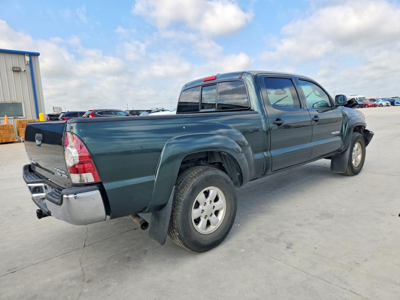 2009 Toyota Tacoma Double Cab Prerunner Long Bed Green vin: 3TMKU72N69M020357