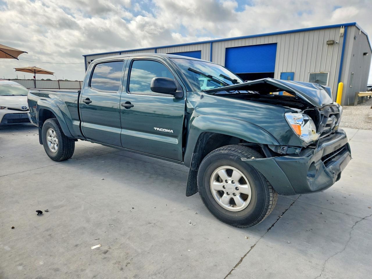 2009 Toyota Tacoma Double Cab Prerunner Long Bed Green vin: 3TMKU72N69M020357