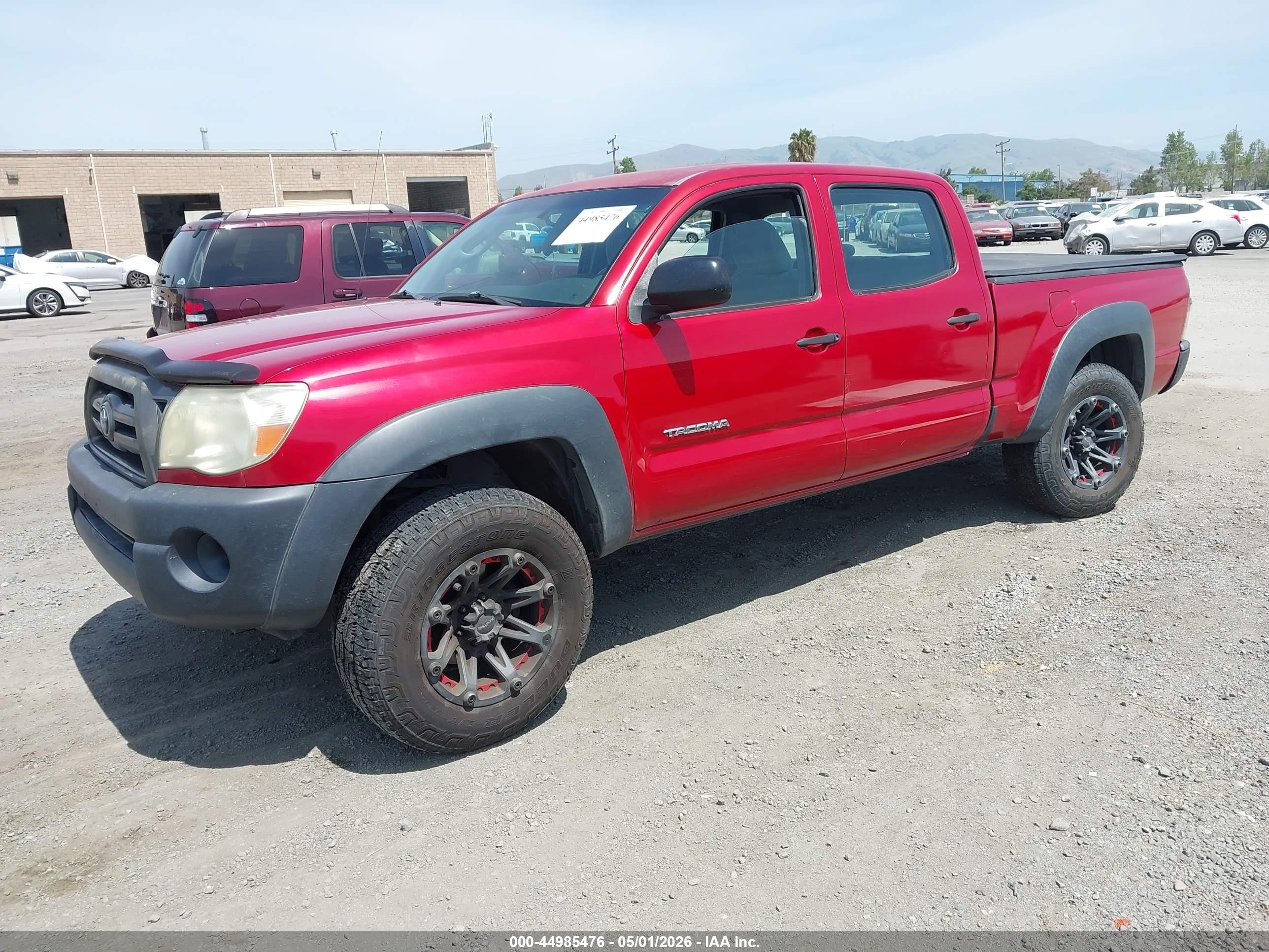 2009 Toyota Tacoma Prerunner V6 Red vin: 3TMKU72N69M020746