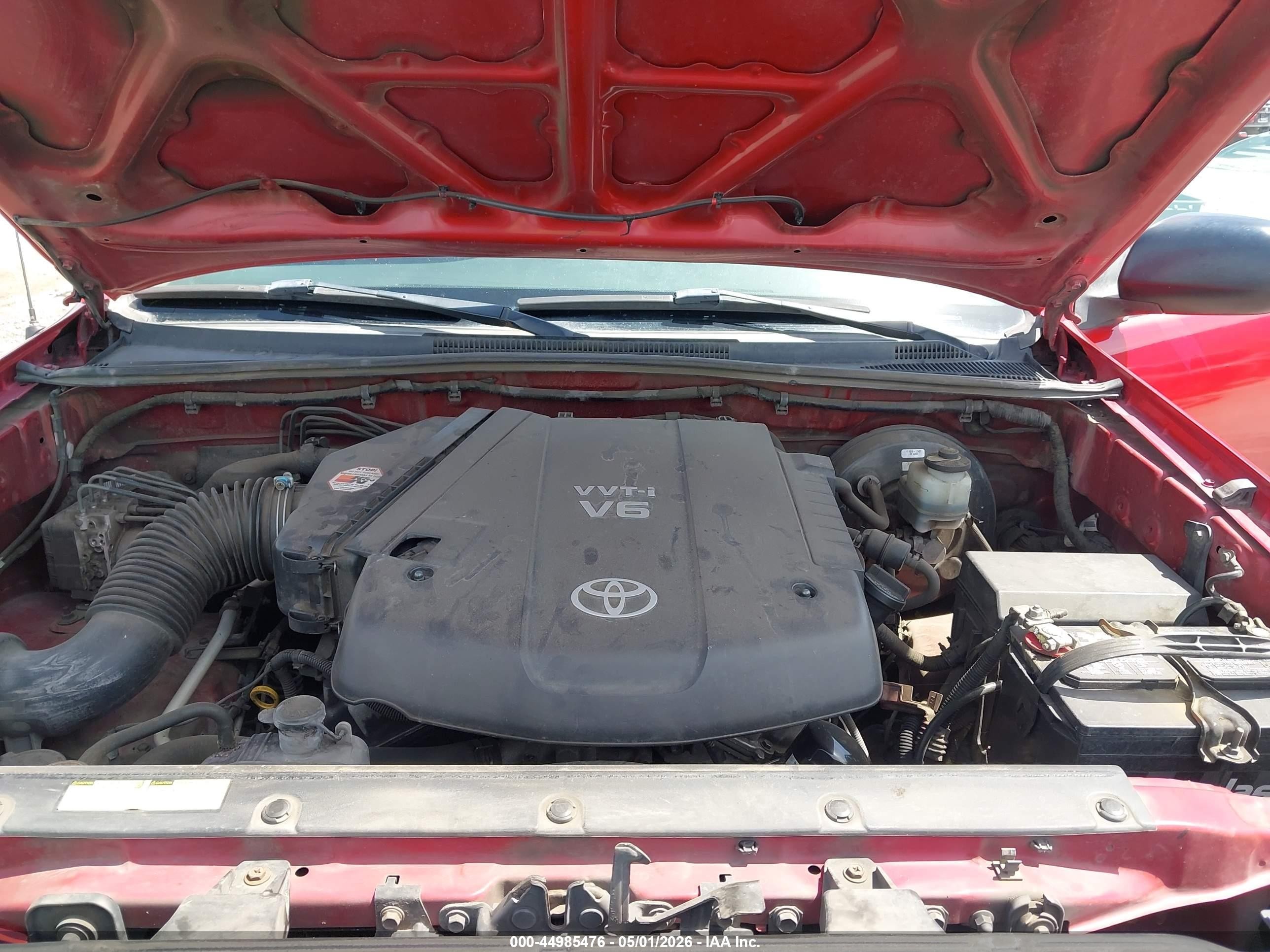 2009 Toyota Tacoma Prerunner V6 Red vin: 3TMKU72N69M020746