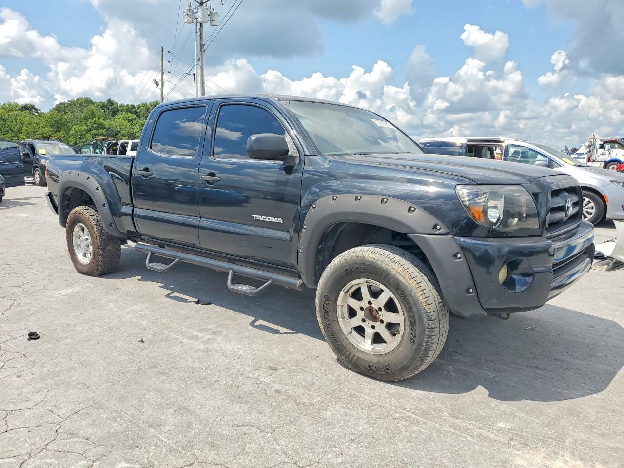 2005 Toyota Tacoma Double Cab Prerunner Long Bed Black vin: 3TMKU72N75M002282