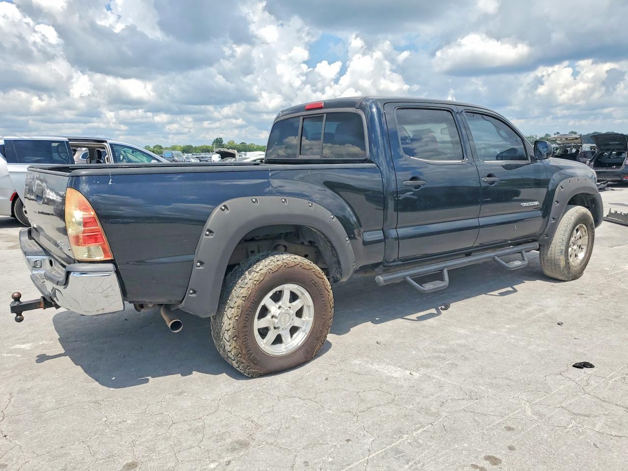 2005 Toyota Tacoma Double Cab Prerunner Long Bed Black vin: 3TMKU72N75M002282