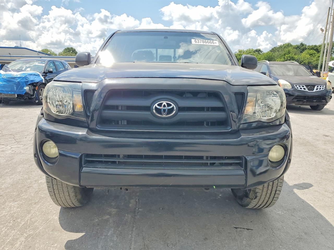 2005 Toyota Tacoma Double Cab Prerunner Long Bed Black vin: 3TMKU72N75M002282