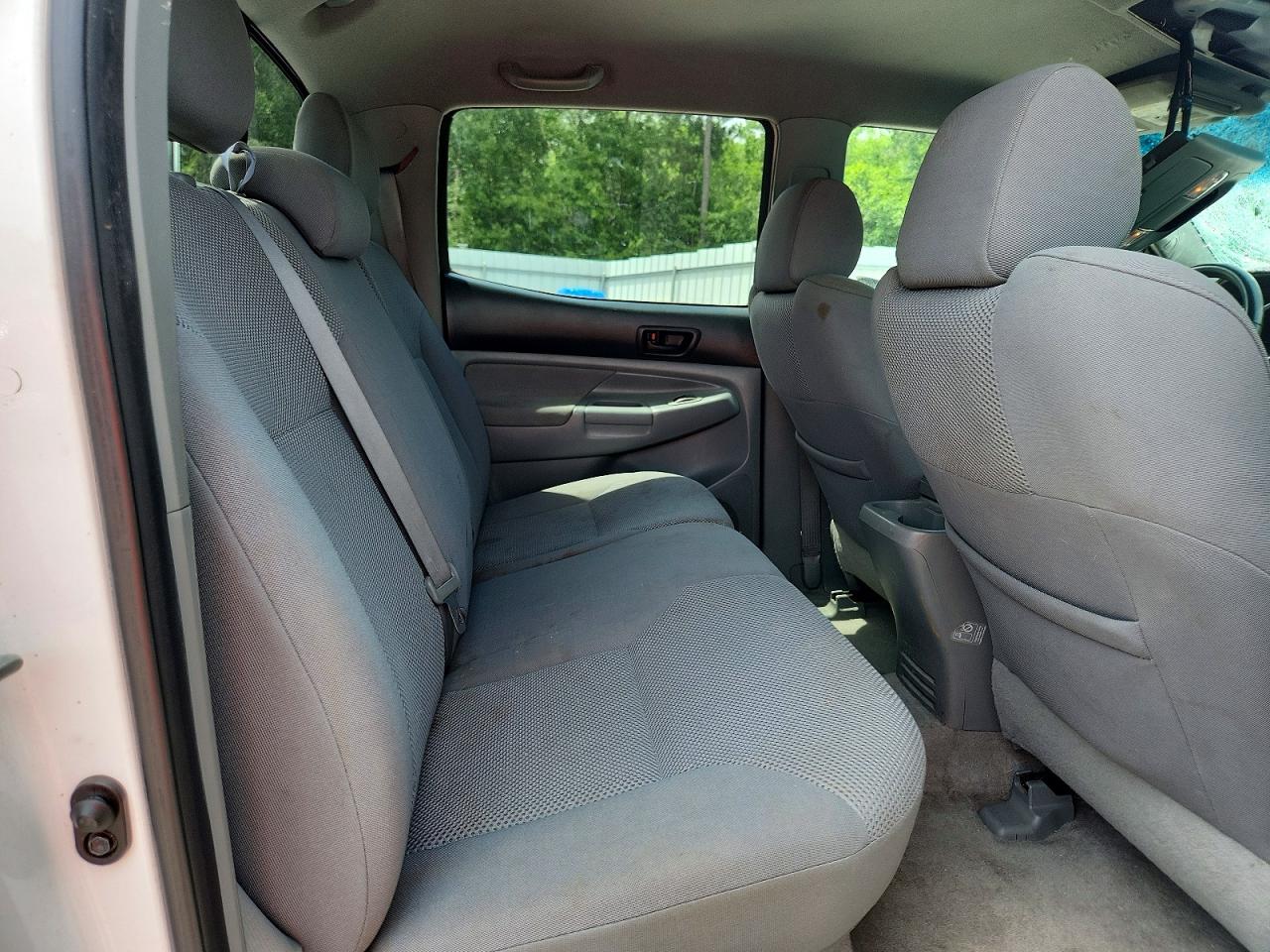 2008 Toyota Tacoma Double Cab Prerunner Long Bed White vin: 3TMKU72N88M013845
