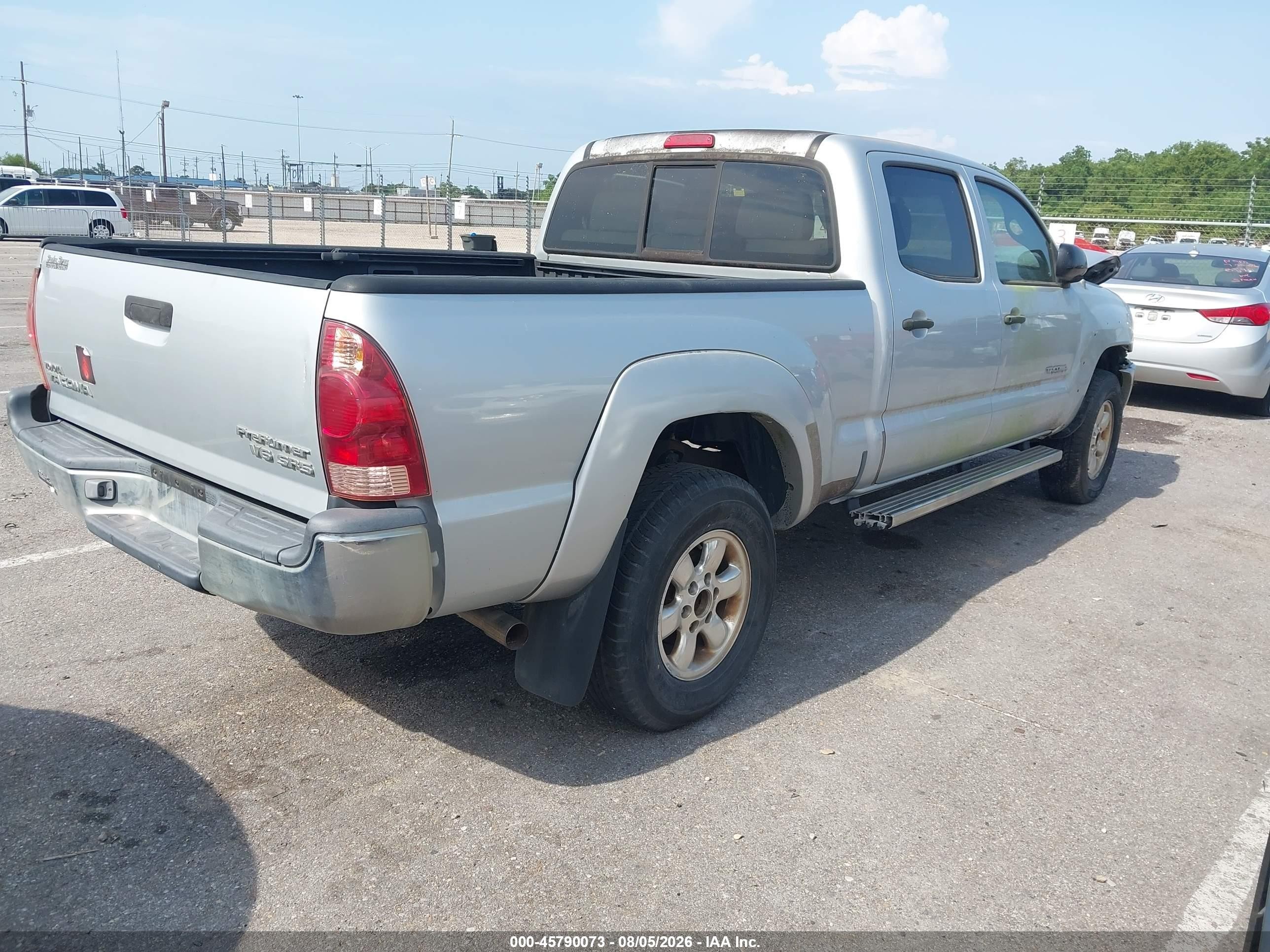 2006 Toyota Tacoma Prerunner V6 Серебряный vin: 3TMKU72N96M006304