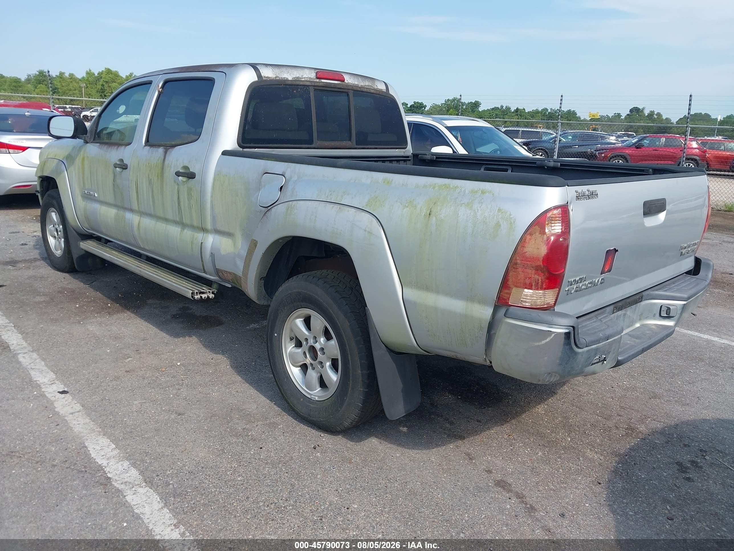 2006 Toyota Tacoma Prerunner V6 Серебряный vin: 3TMKU72N96M006304
