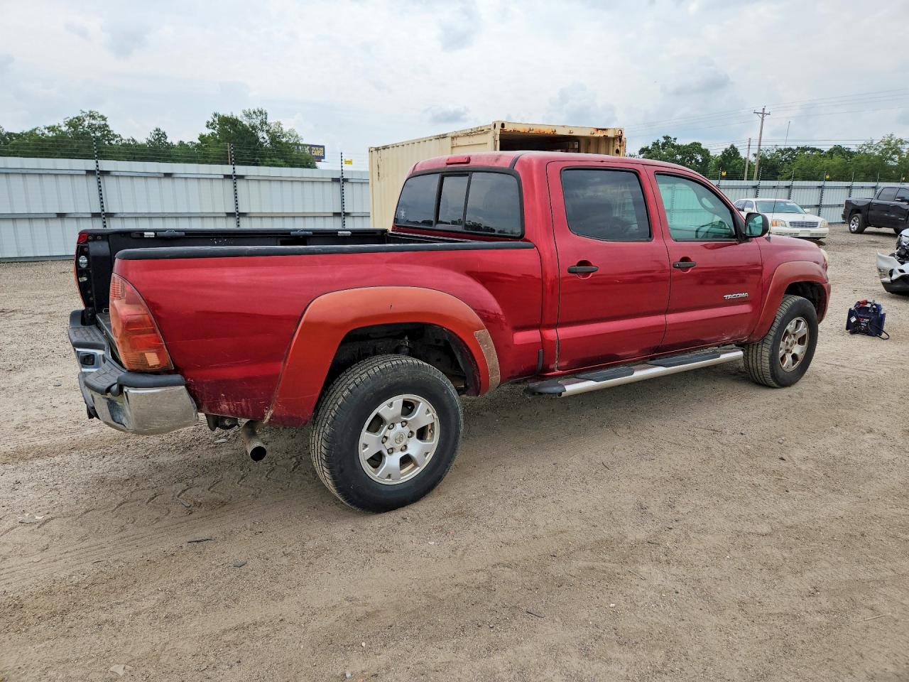 2008 Toyota Tacoma Double Cab Prerunner Long Bed Red vin: 3TMKU72N98M014521