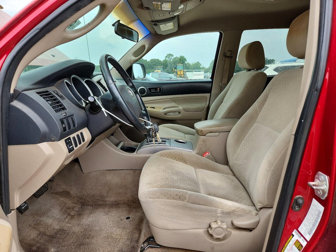 2008 Toyota Tacoma Double Cab Prerunner Long Bed Red vin: 3TMKU72N98M014521