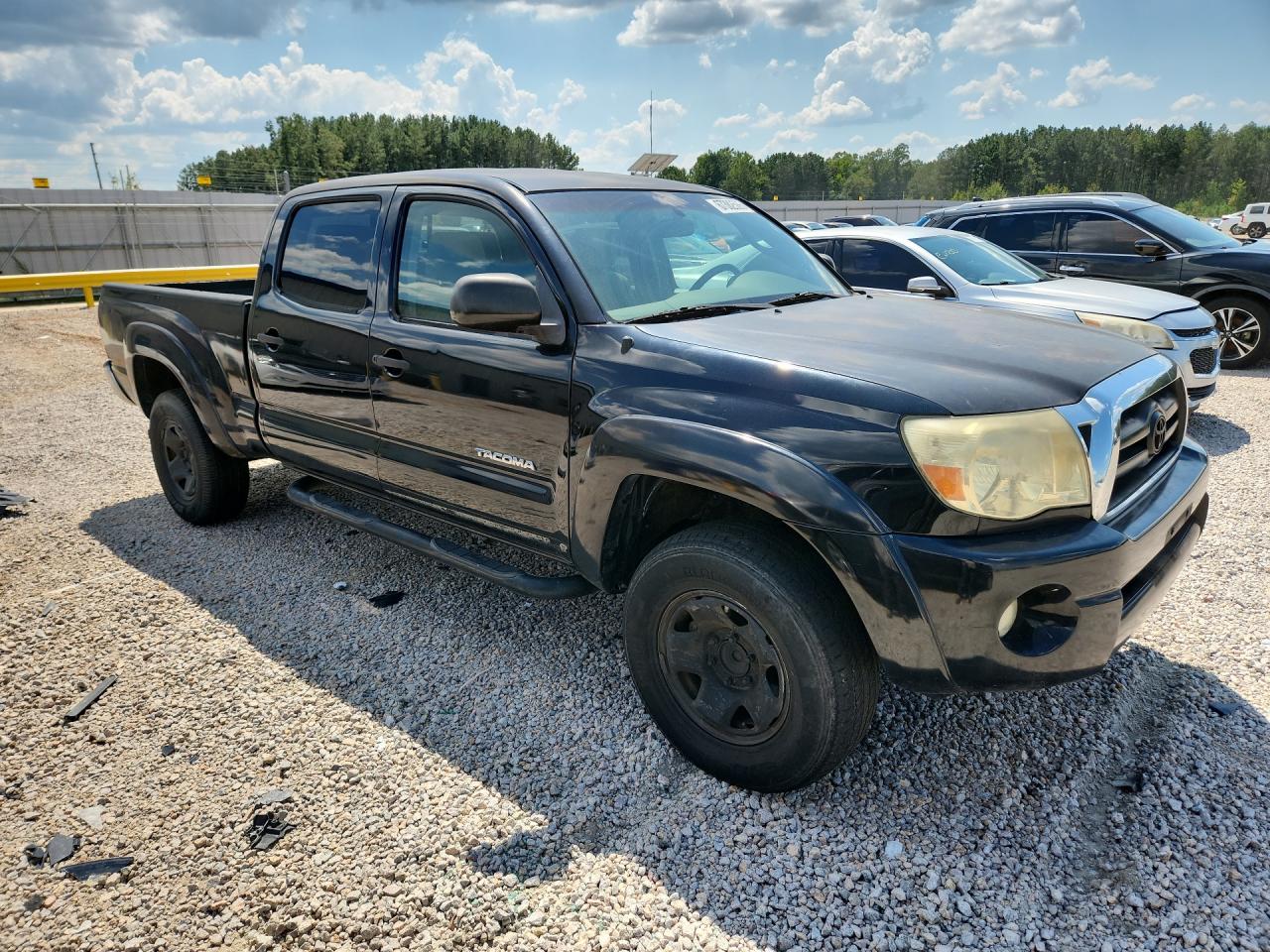 2005 Toyota Tacoma Double Cab Prerunner Long Bed Black vin: 3TMKU72NX5M001658