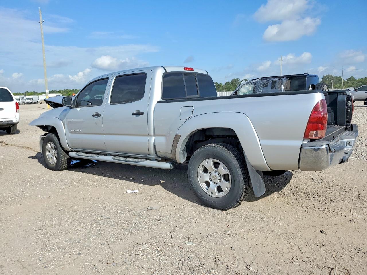 2006 Toyota Tacoma Double Cab Prerunner Long Bed Silver vin: 3TMKU72NX6M006036