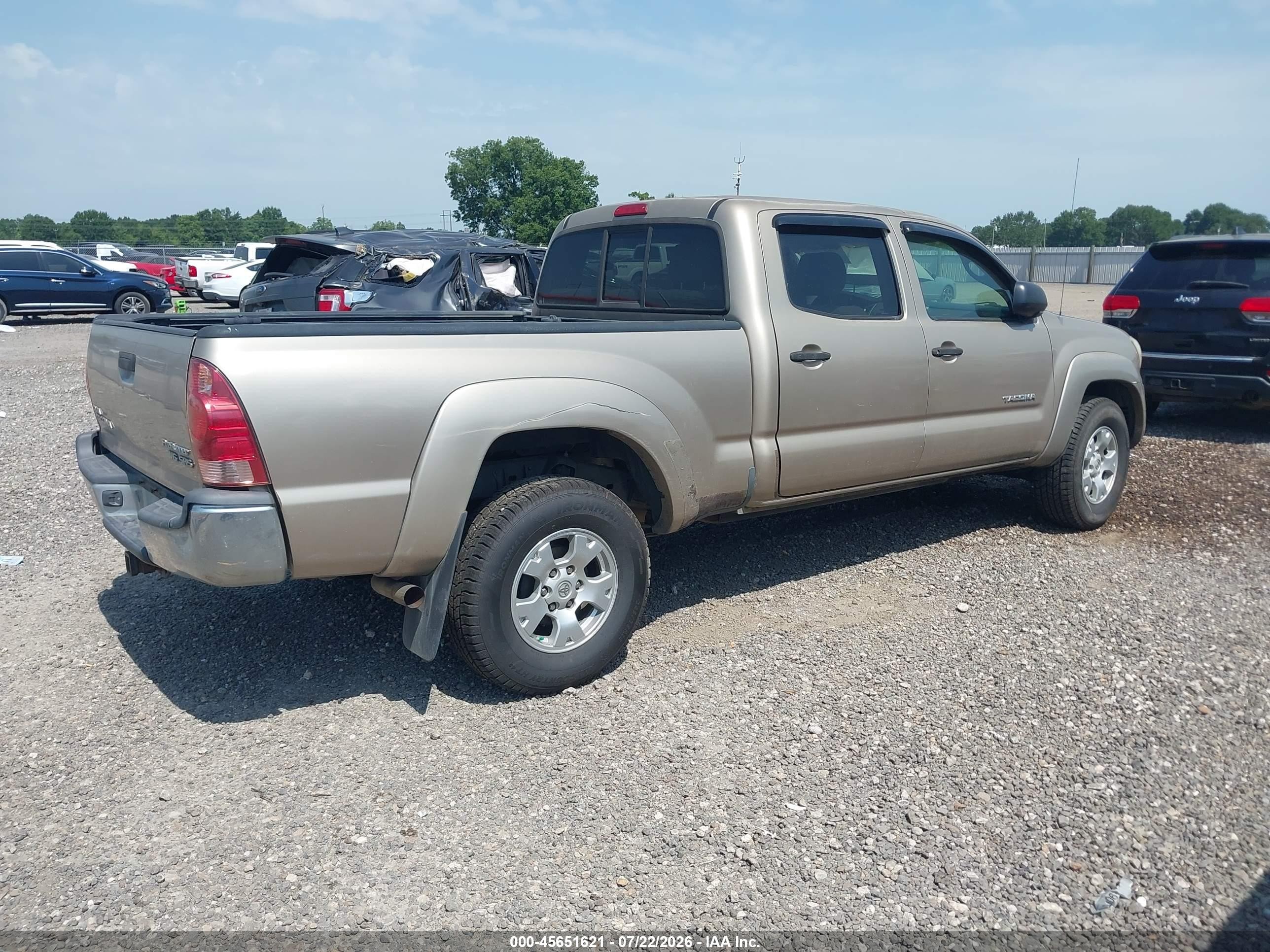 2007 Toyota Tacoma Prerunner V6 Tan vin: 3TMKU72NX7M013263