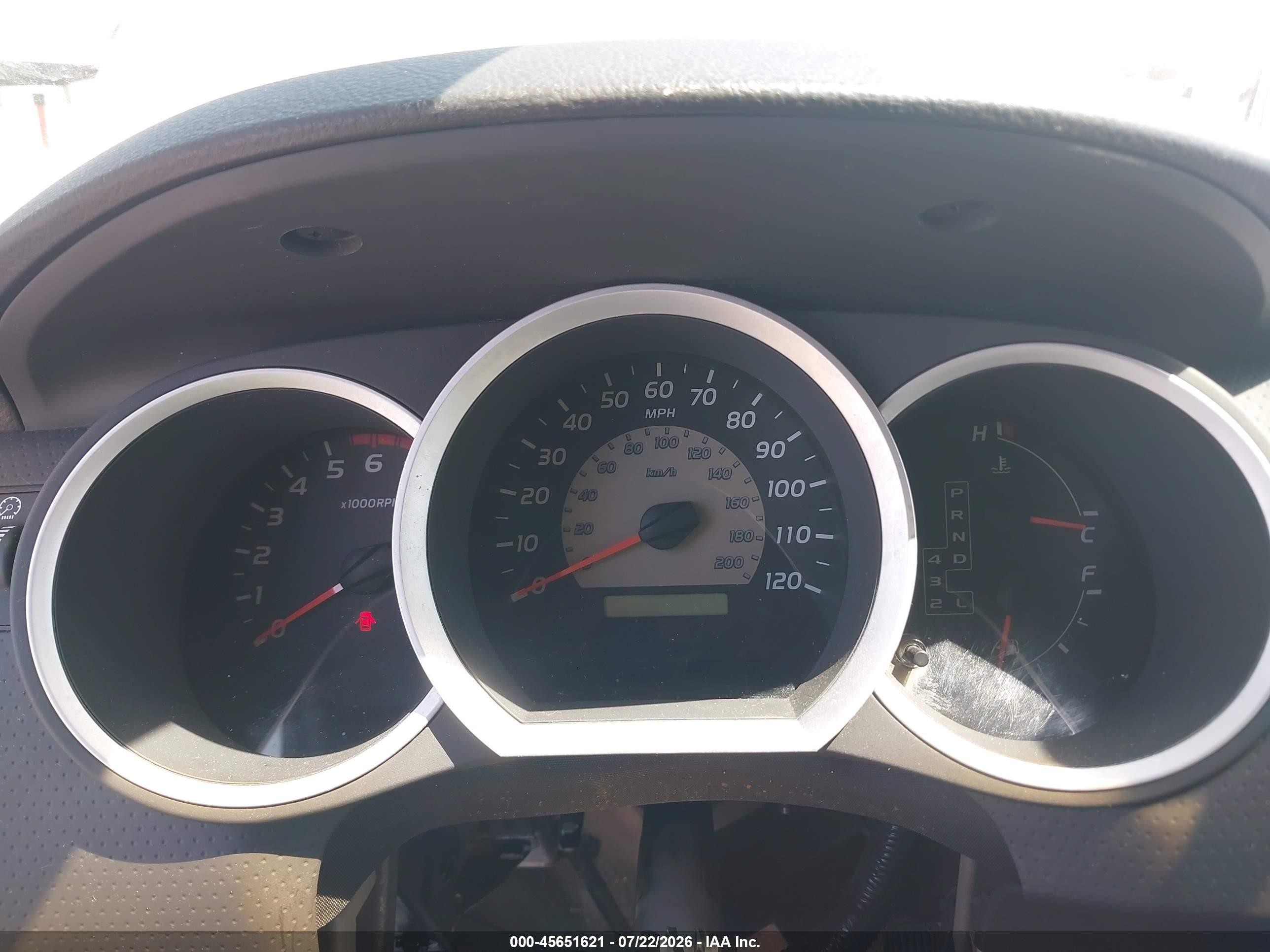 2007 Toyota Tacoma Prerunner V6 Tan vin: 3TMKU72NX7M013263