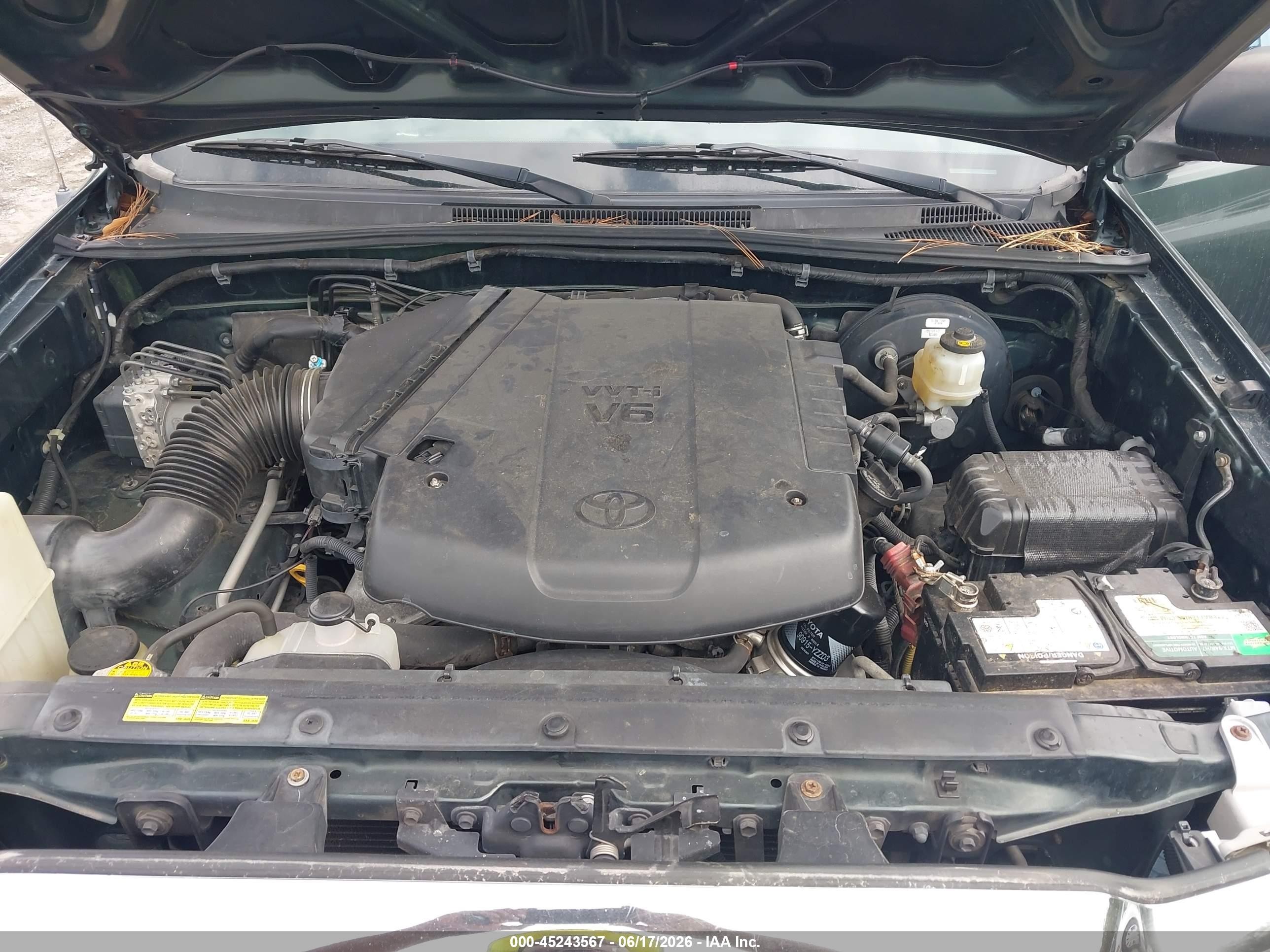 2009 Toyota Tacoma Prerunner V6 Зеленый vin: 3TMKU72NX9M018837