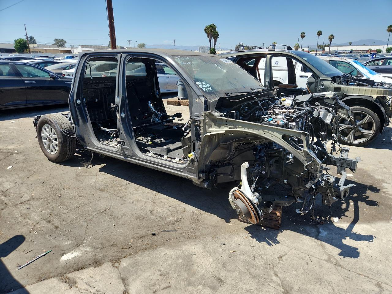 2025 Toyota Tacoma Trd Off-road Black vin: 3TMLB5JN2SM167734 Damage: Right Rear Door, Missing, Replacement Required