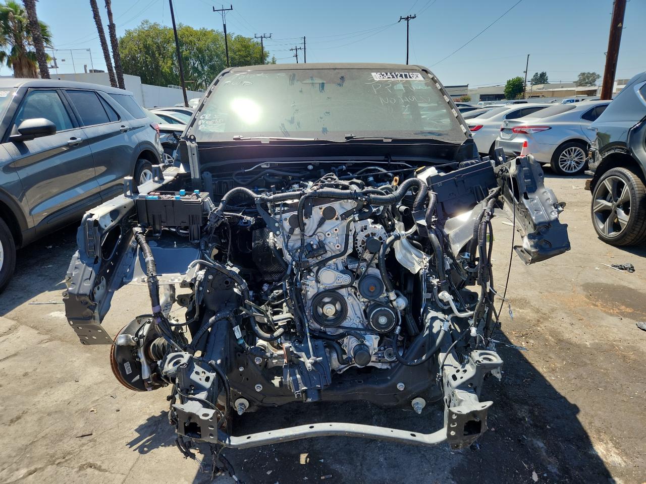 2025 Toyota Tacoma Trd Off-road Black vin: 3TMLB5JN2SM167734 Damage: Grille, Missing, Replacement Required