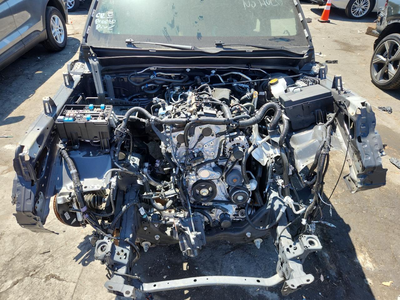 2025 Toyota Tacoma Trd Off-road Black vin: 3TMLB5JN2SM167734 Damage: Radiator, Missing, Replacement Required