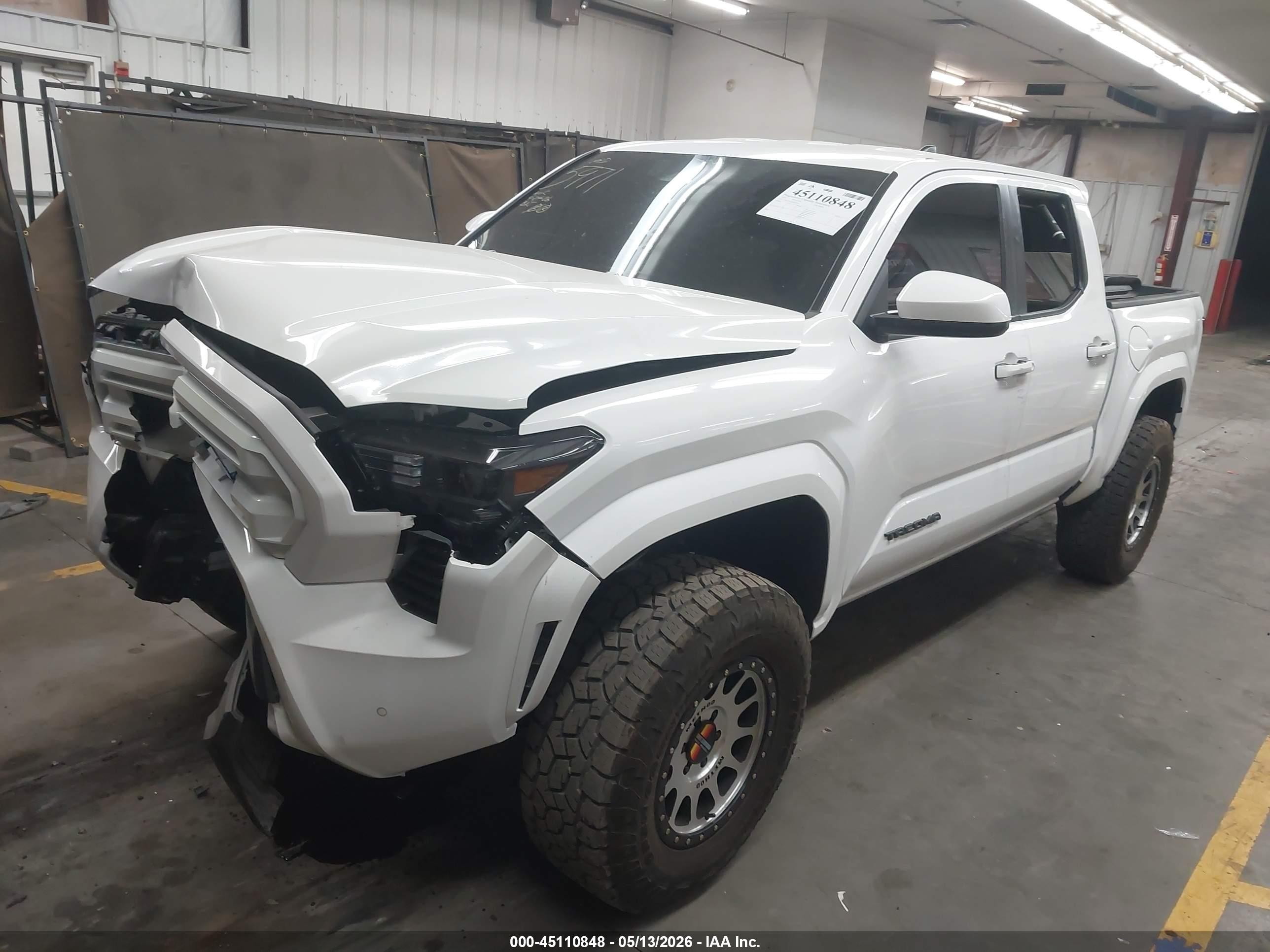 2024 Toyota Tacoma Sr5 White vin: 3TMLB5JN3RM038346