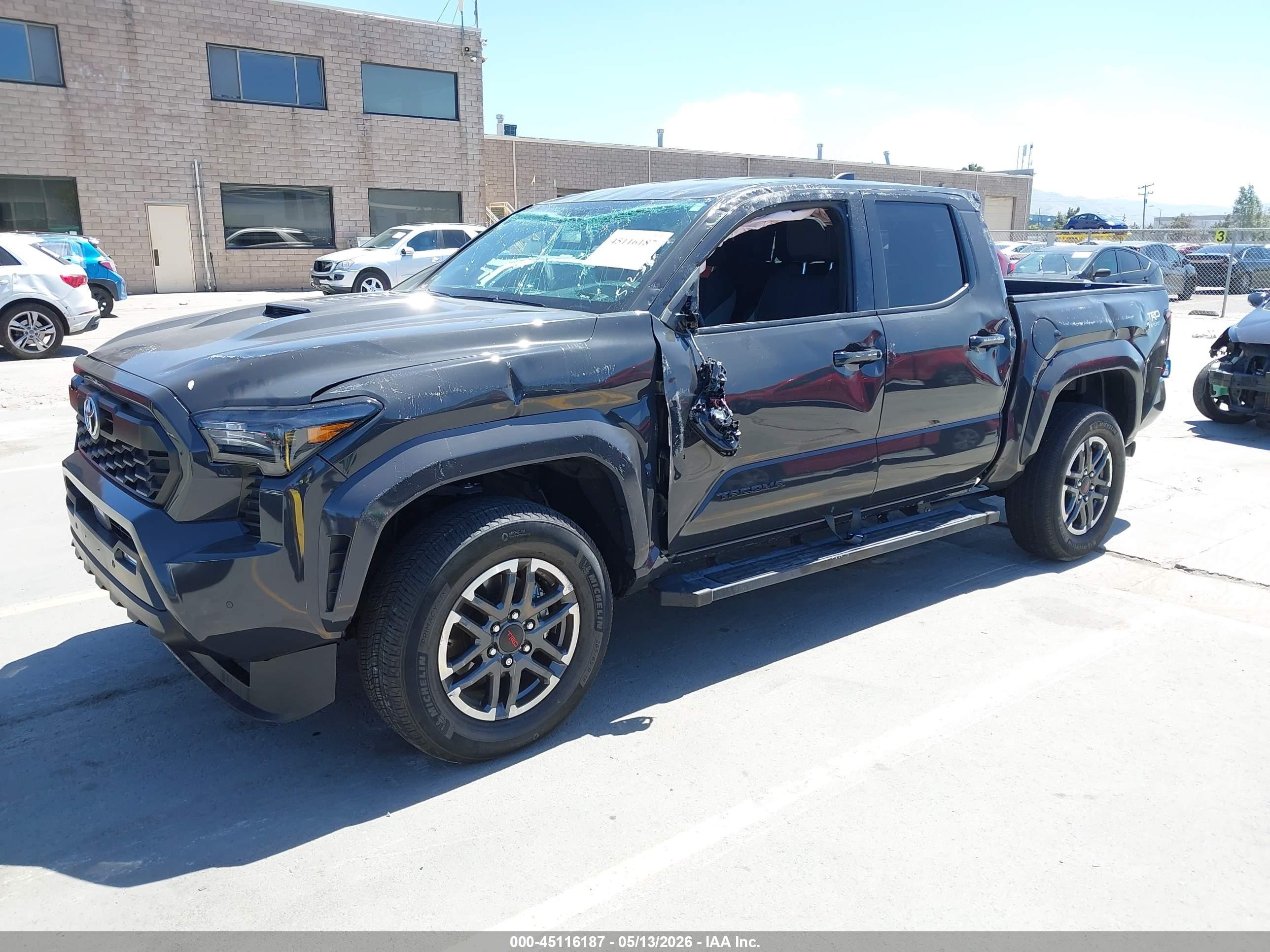 2024 Toyota Tacoma Trd Sport Серый vin: 3TMLB5JN5RM078587