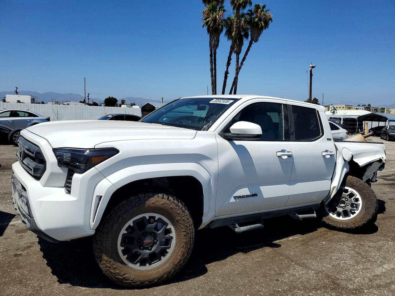2025 Toyota Tacoma Sr5 Белый vin: 3TMLB5JN7SM197859