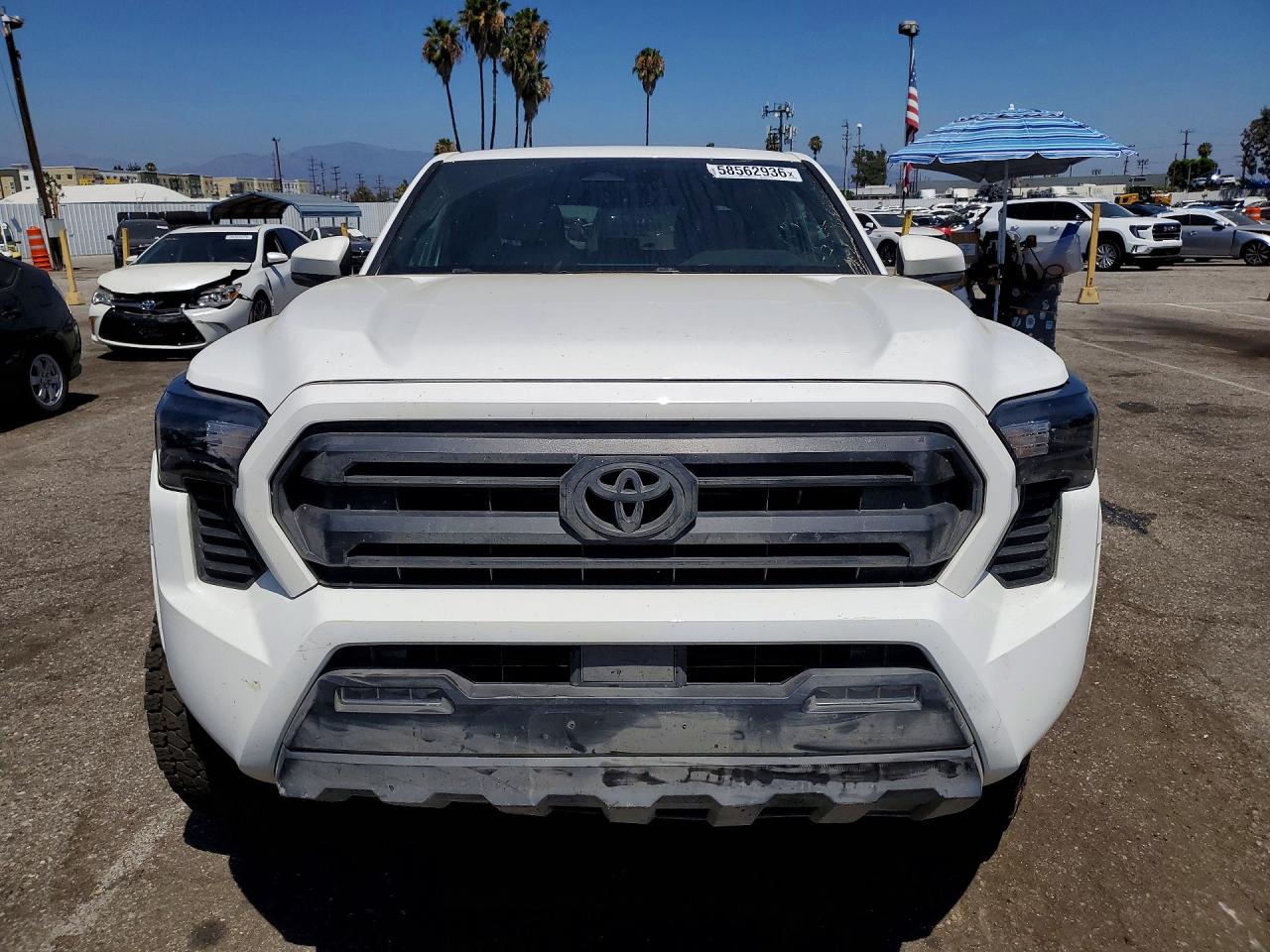 2025 Toyota Tacoma Sr5 White vin: 3TMLB5JN7SM197859
