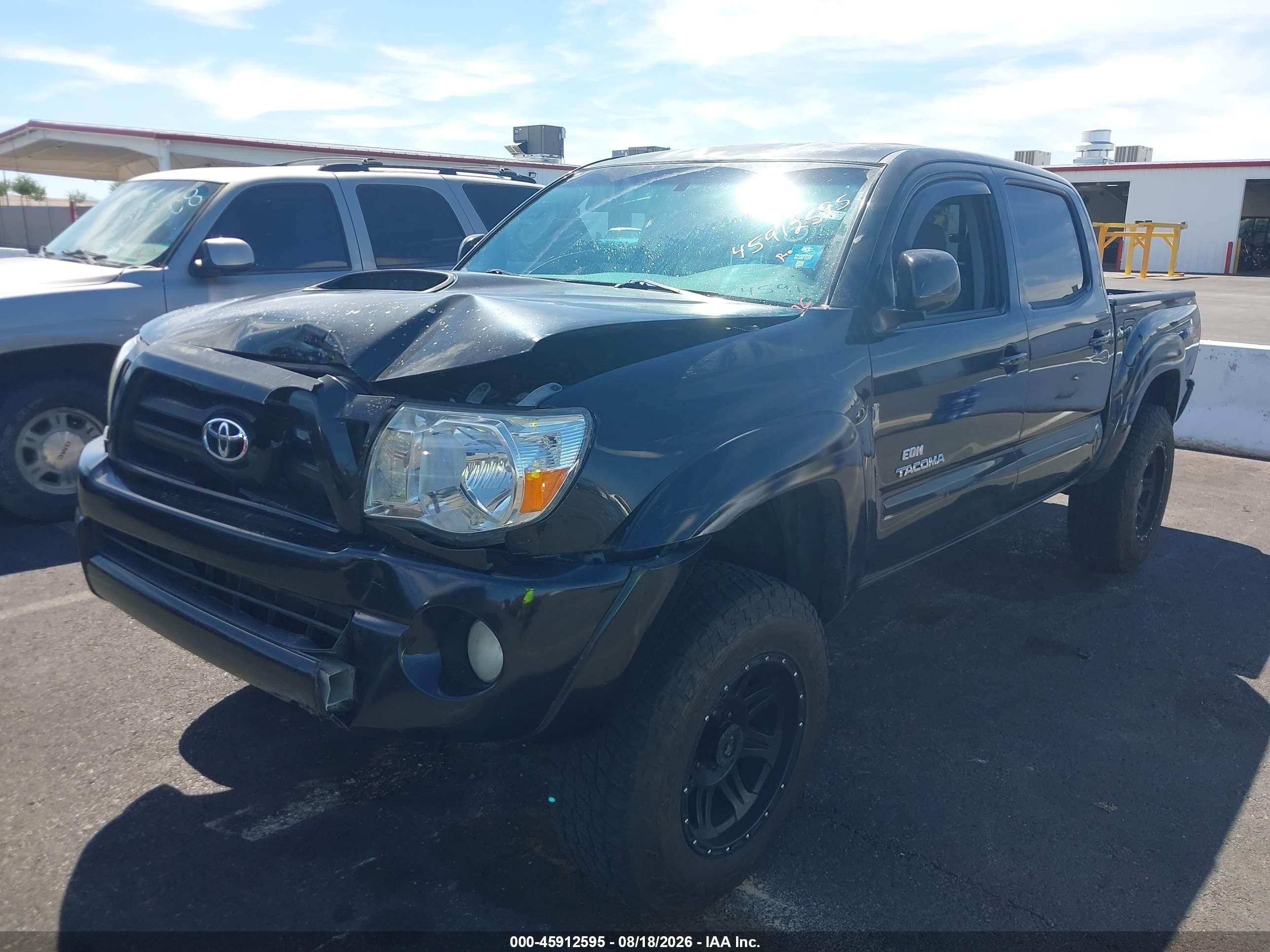 2006 Toyota Tacoma Base V6 Black vin: 3TMLU42N06M007019