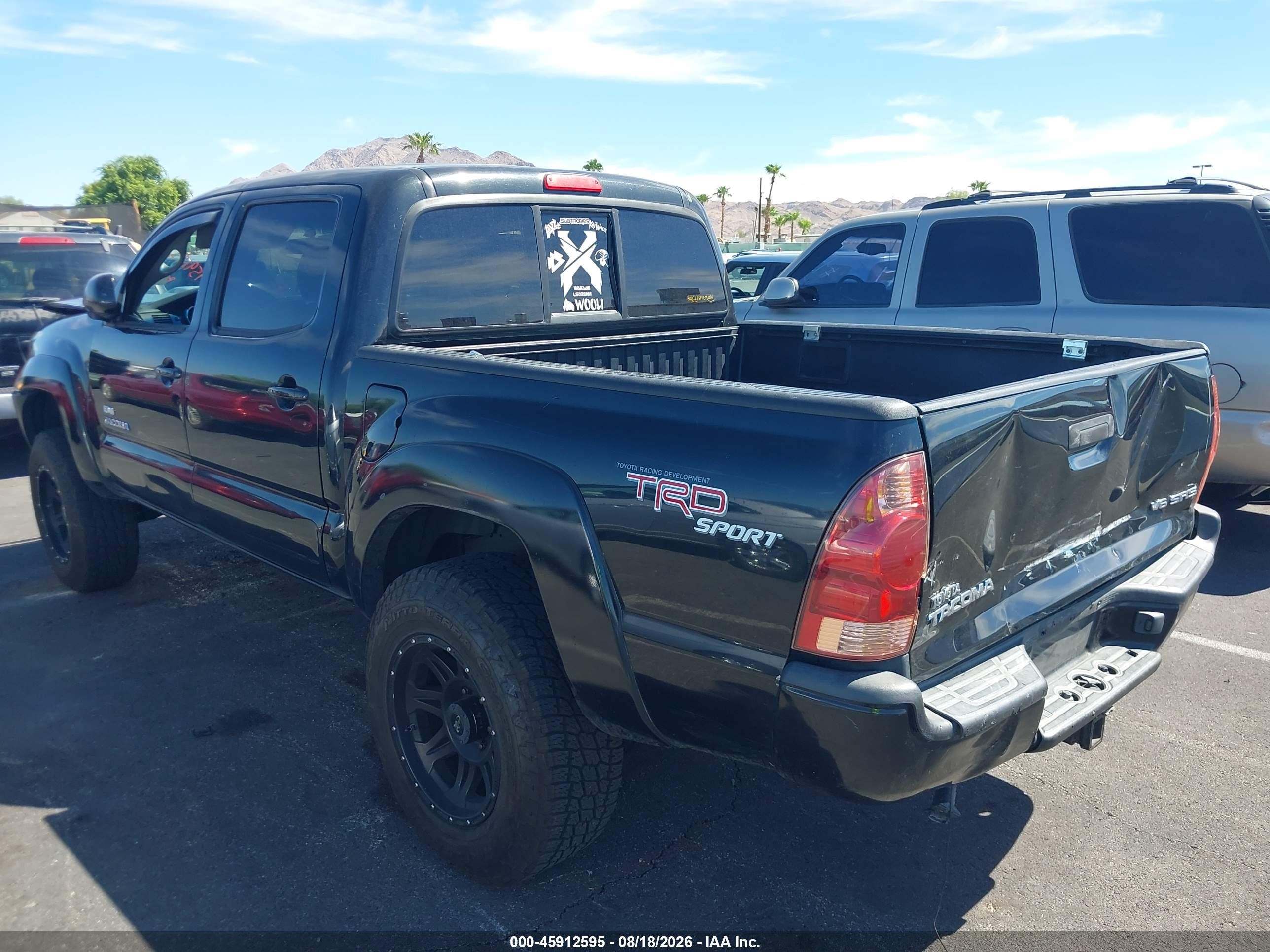 2006 Toyota Tacoma Base V6 Black vin: 3TMLU42N06M007019