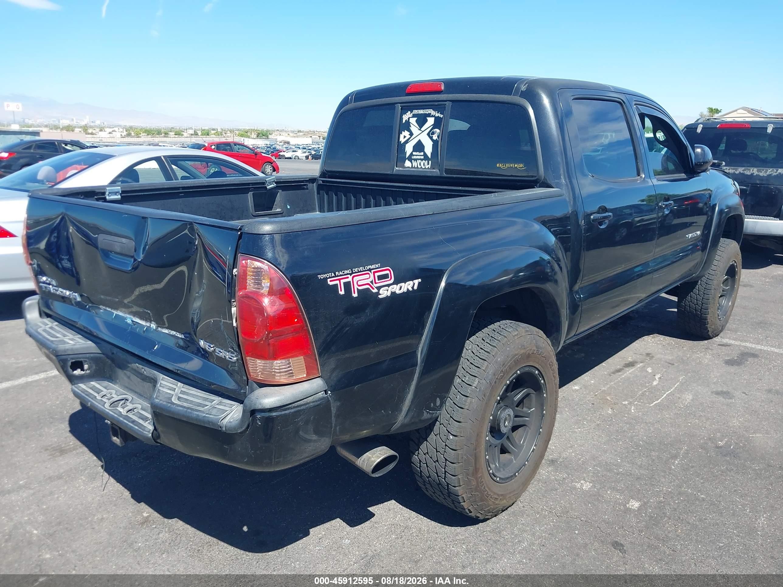 2006 Toyota Tacoma Base V6 Black vin: 3TMLU42N06M007019