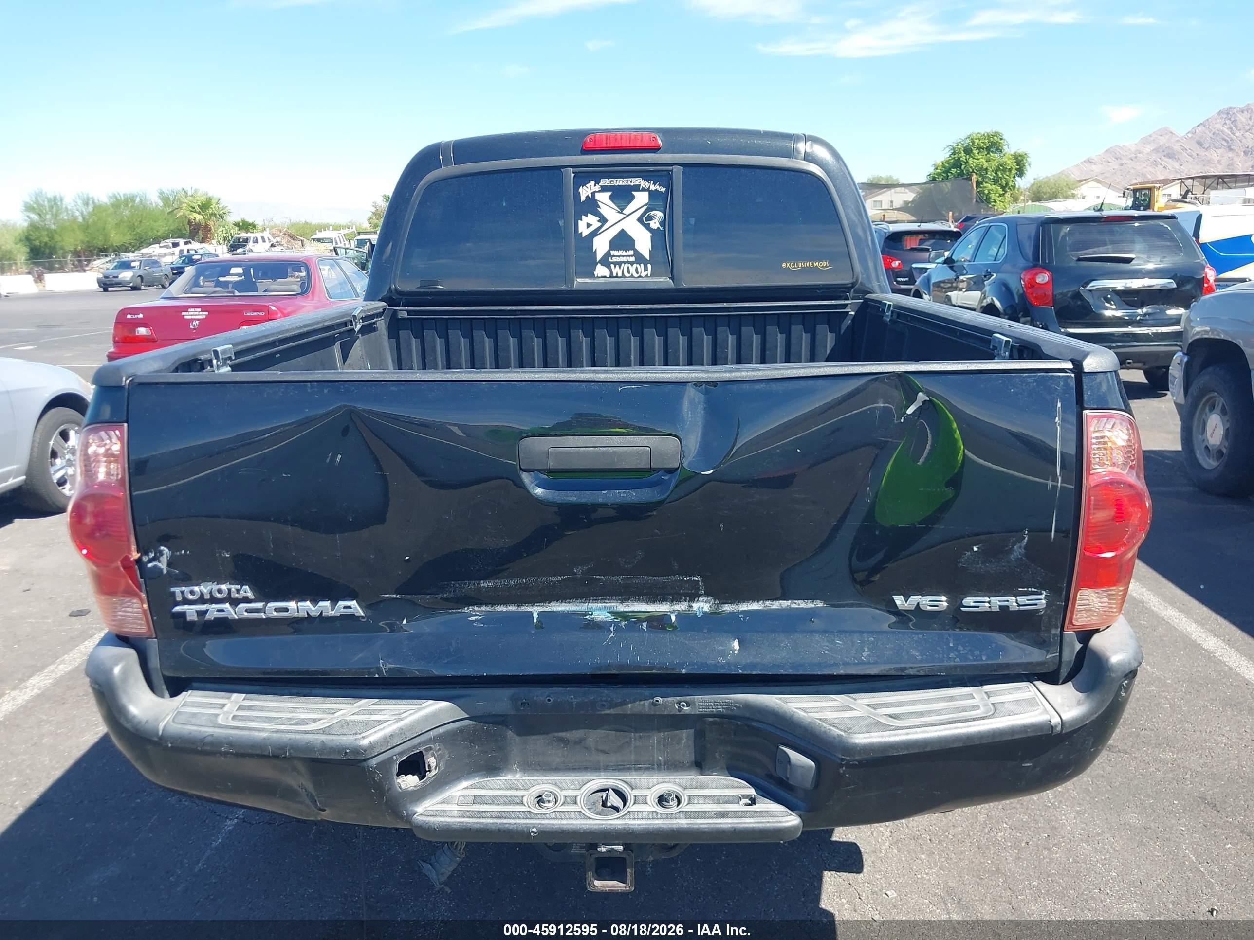 2006 Toyota Tacoma Base V6 Black vin: 3TMLU42N06M007019