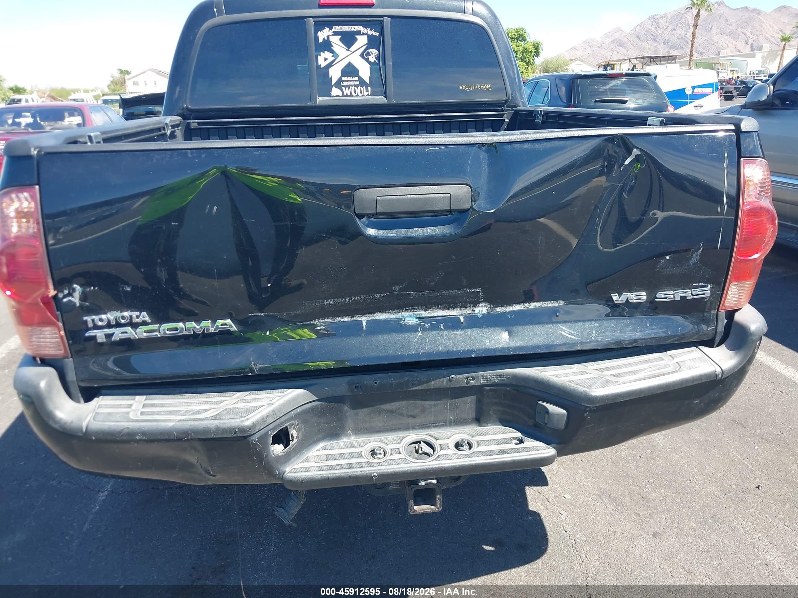 2006 Toyota Tacoma Base V6 Black vin: 3TMLU42N06M007019