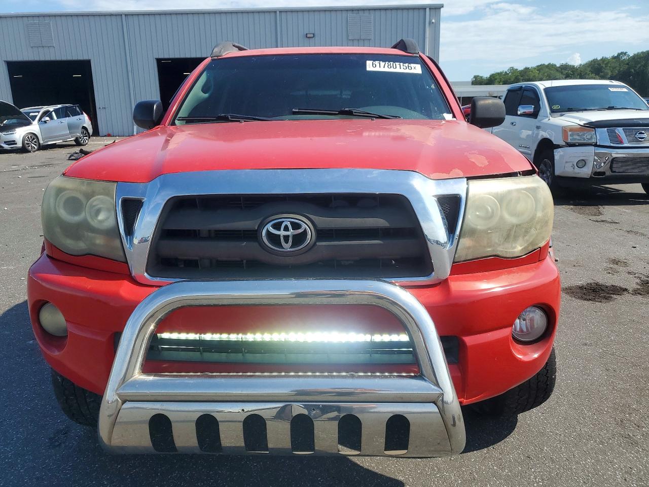 2008 Toyota Tacoma V6 Red vin: 3TMLU42N08M014636