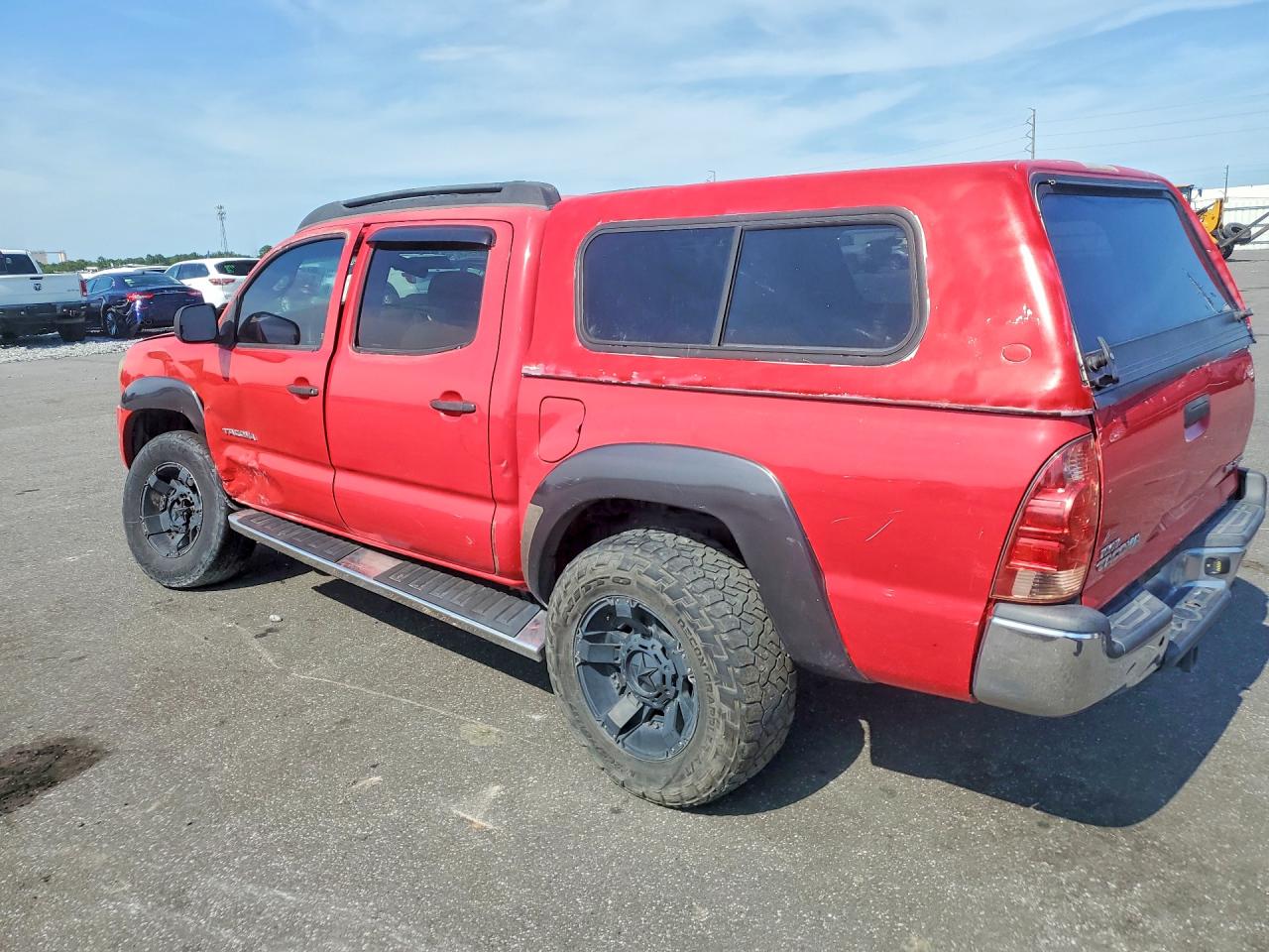 2008 Toyota Tacoma V6 Red vin: 3TMLU42N08M014636