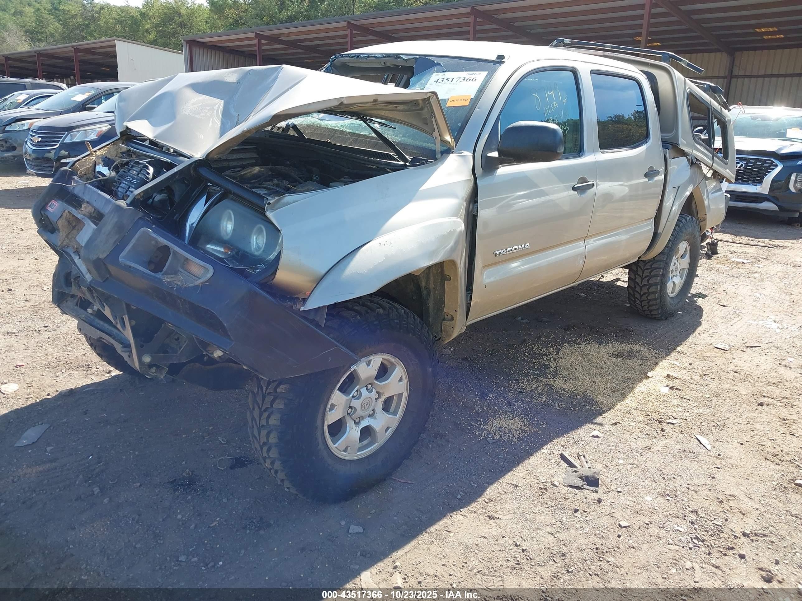 2008 Toyota Tacoma Base V6 Silver vin: 3TMLU42N08M018749