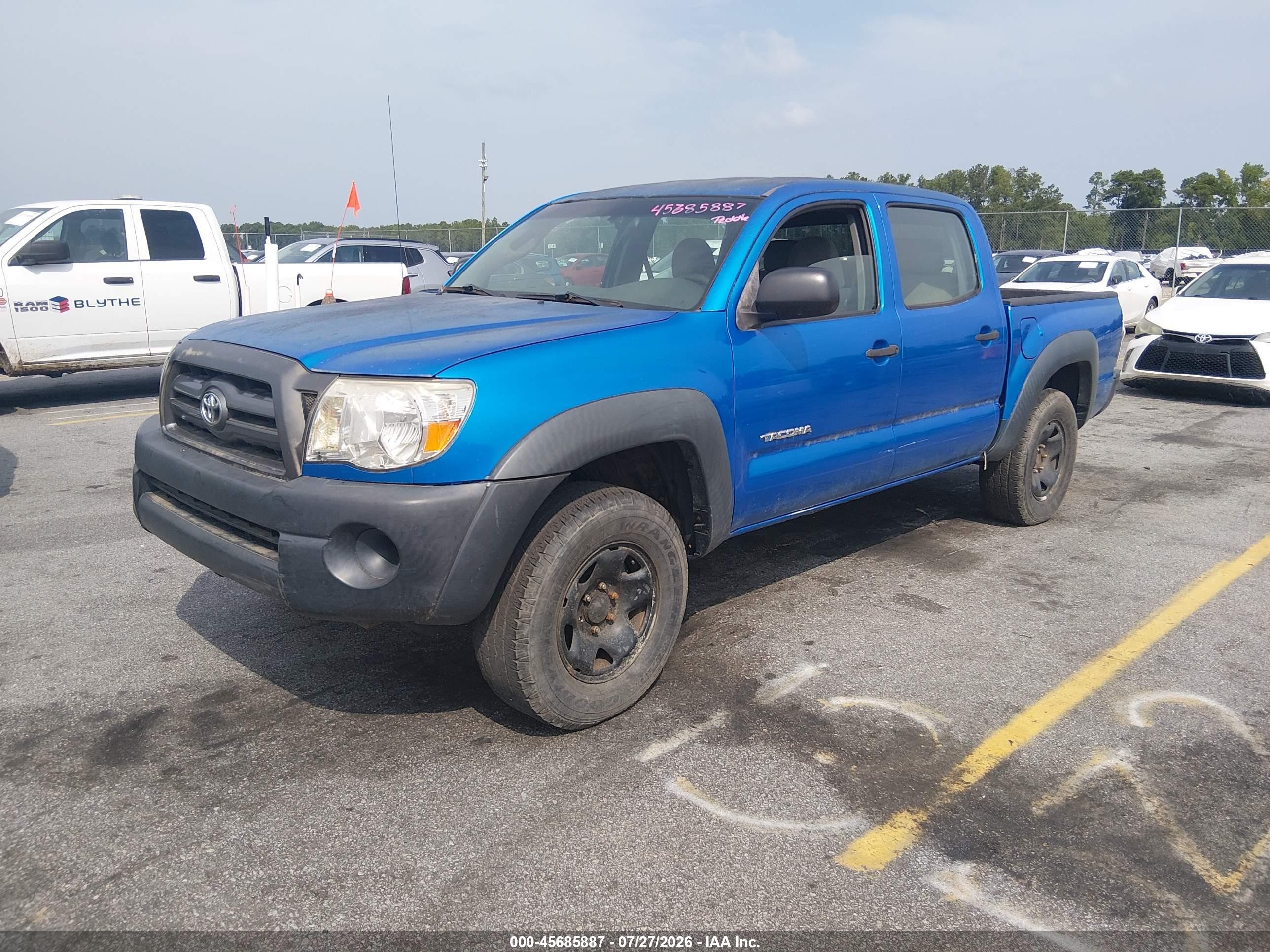 2009 Toyota Tacoma Base V6 Blue vin: 3TMLU42N09M029767