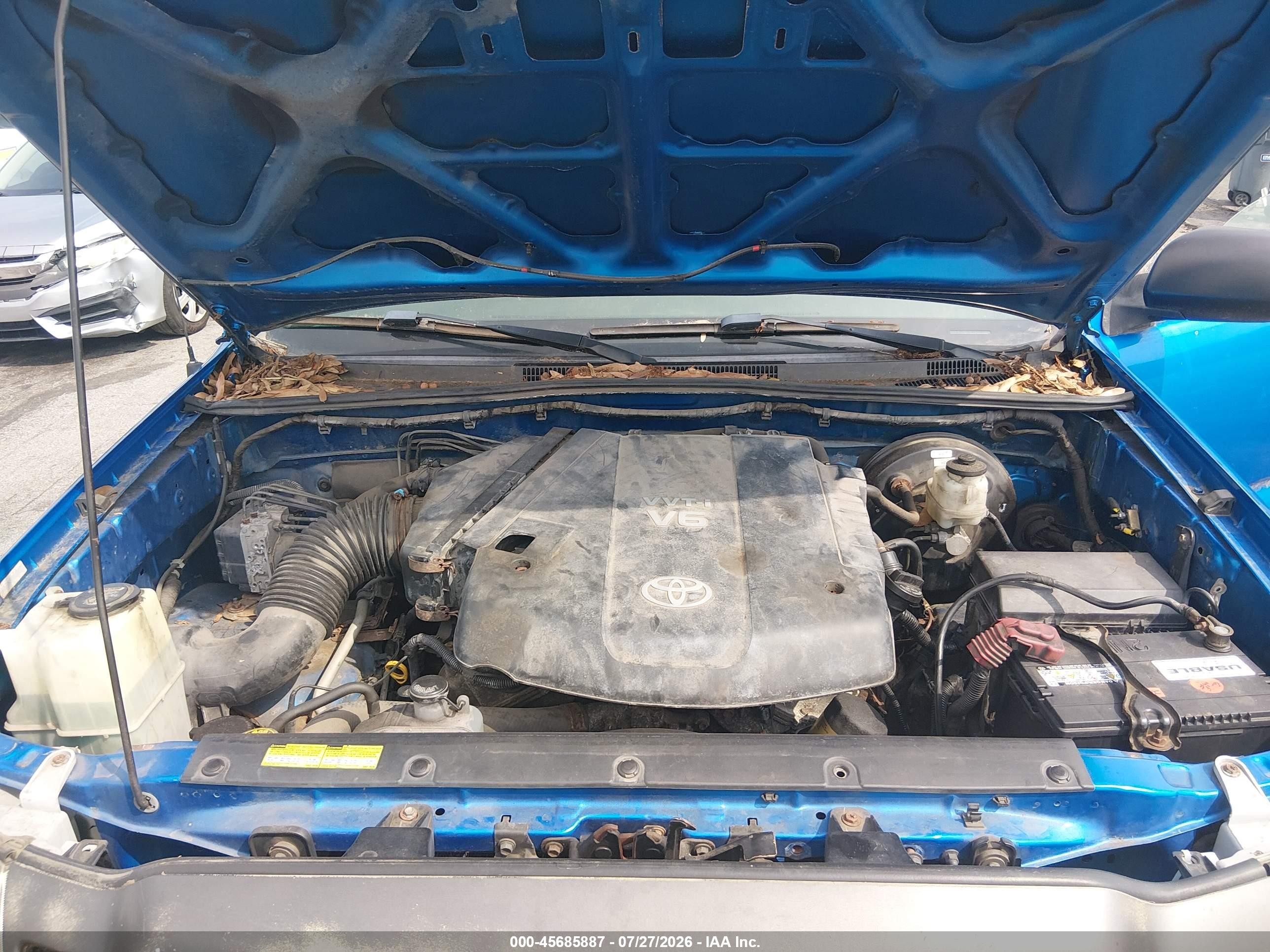 2009 Toyota Tacoma Base V6 Blue vin: 3TMLU42N09M029767