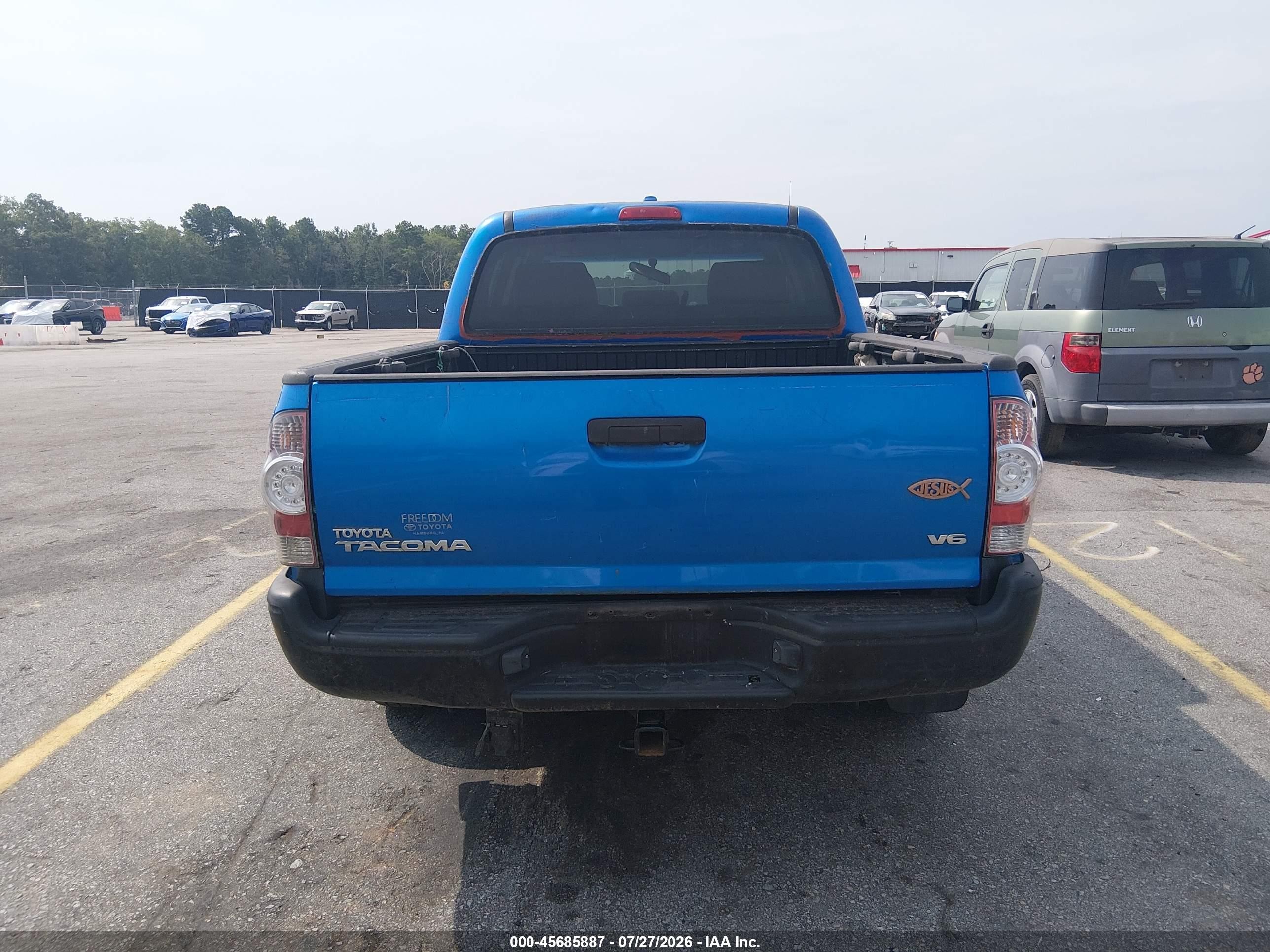 2009 Toyota Tacoma Base V6 Blue vin: 3TMLU42N09M029767