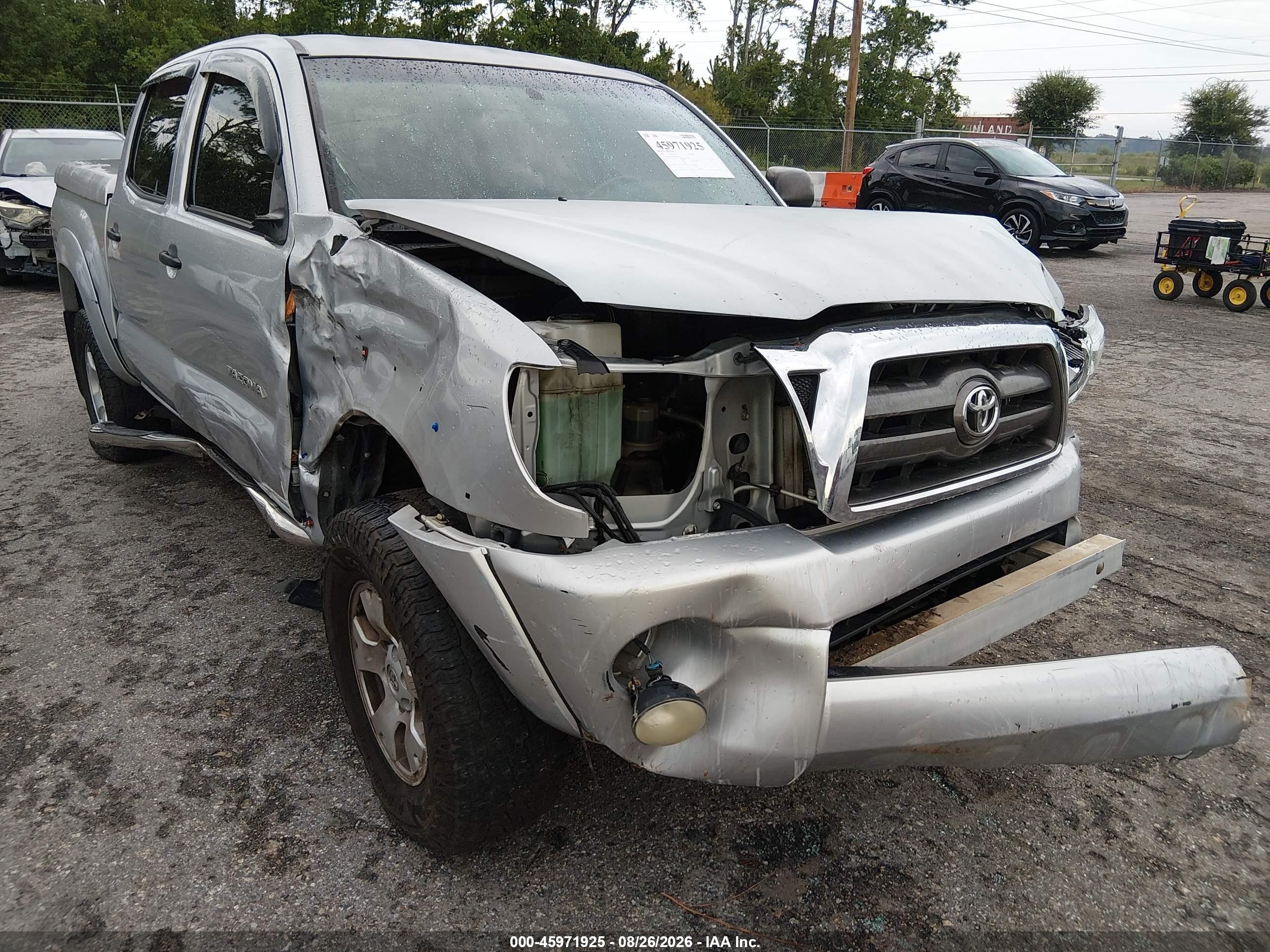 2009 Toyota Tacoma Base V6 Серебряный vin: 3TMLU42N09M037965